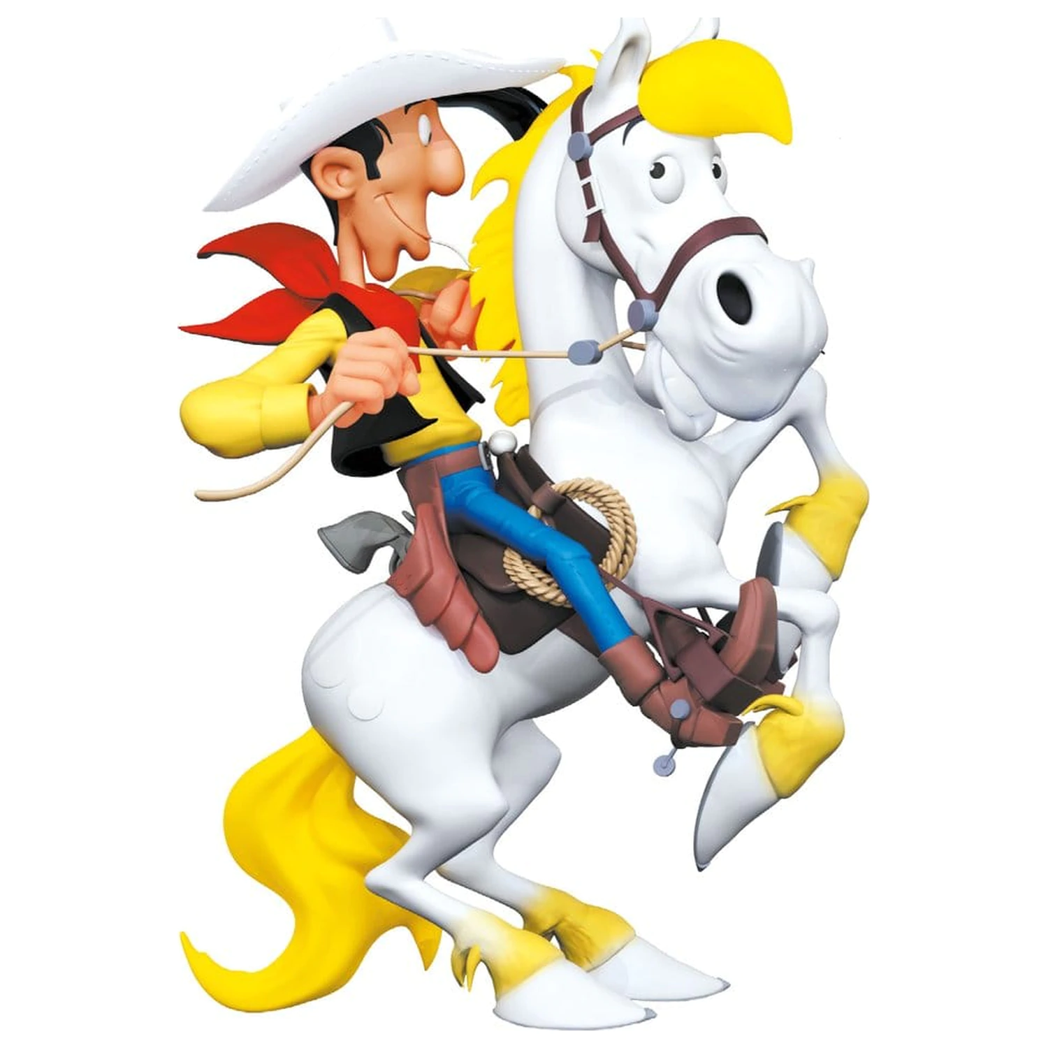 Lucky Luke Resin Statua Lucky Luke na Dębowym Jolly Jumper 25 cm zdjęcie produktu