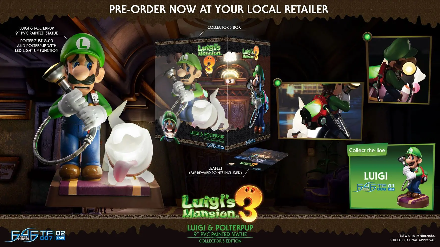 Luigi's Mansion 3 PVC Statuetka Luigi & Polterpup Collector's Edition 23 cm zdjęcie produktu