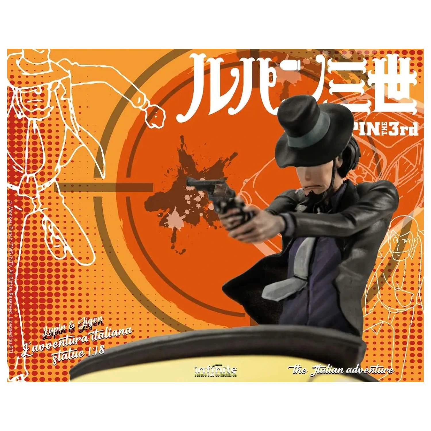 Lupin the 3rd The Italian Adventure Lupin Jigen Statua 1/18 14 cm zdjęcie produktu