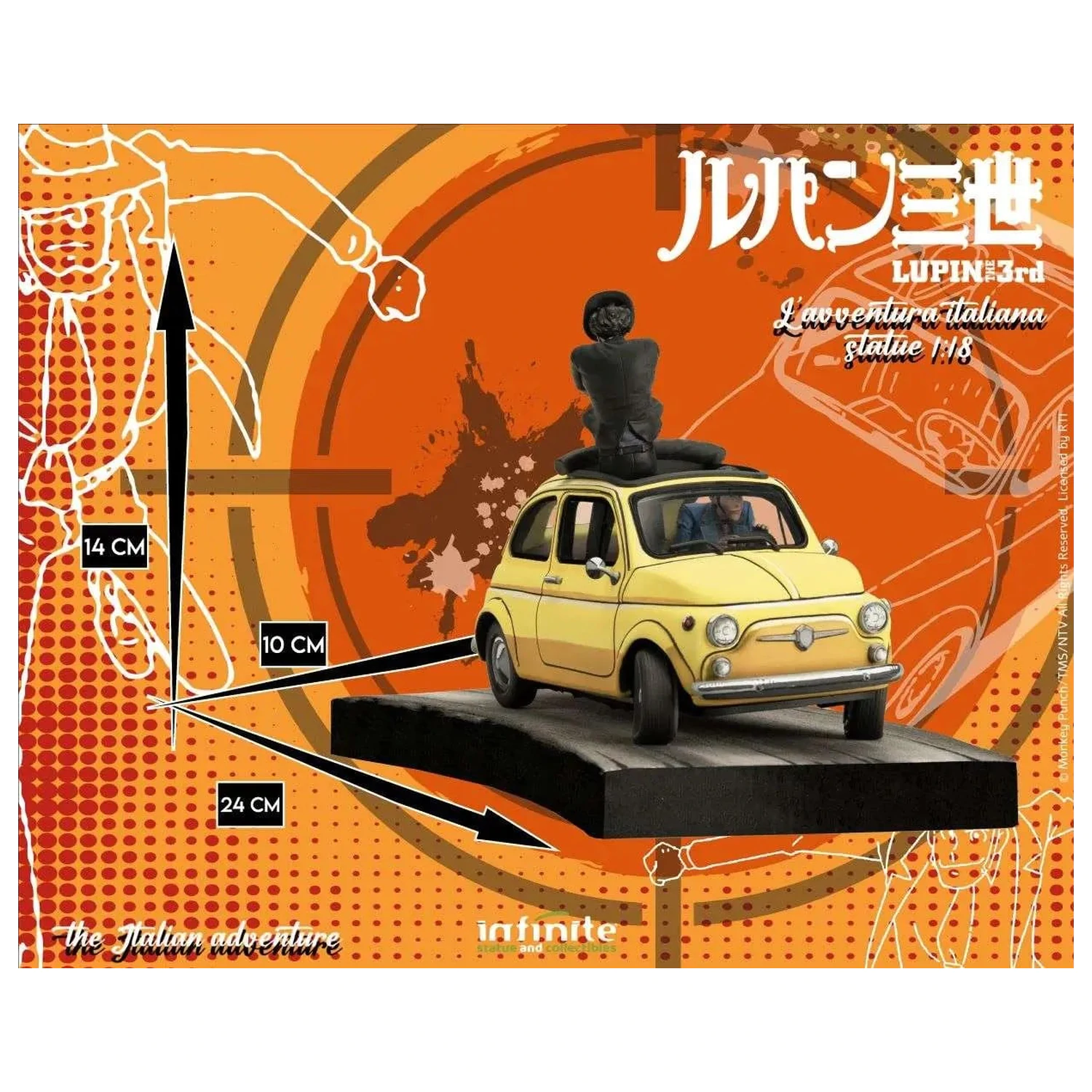 Lupin the 3rd The Italian Adventure Lupin Jigen Statua 1/18 14 cm zdjęcie produktu