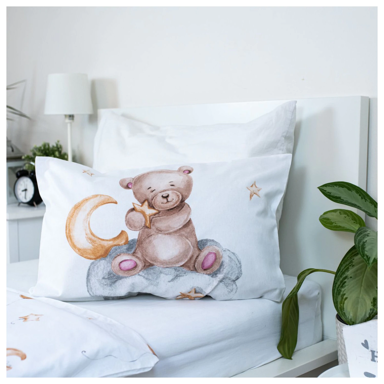 Teddy Bear Cute Children's, Zestaw Poszewek na Kołdrę dla Przedszkolaków zdjęcie produktu