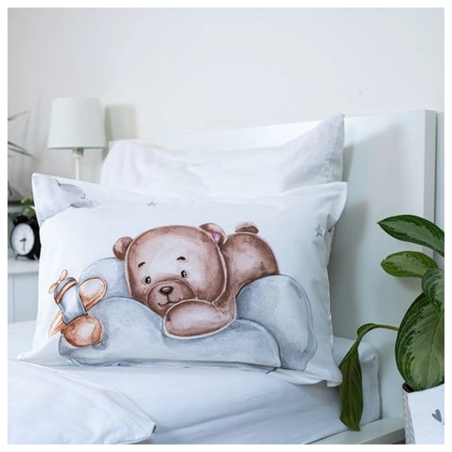 Teddy Bear Plane poszewka na kołdrę dla dzieci, przedszkolaków zdjęcie produktu