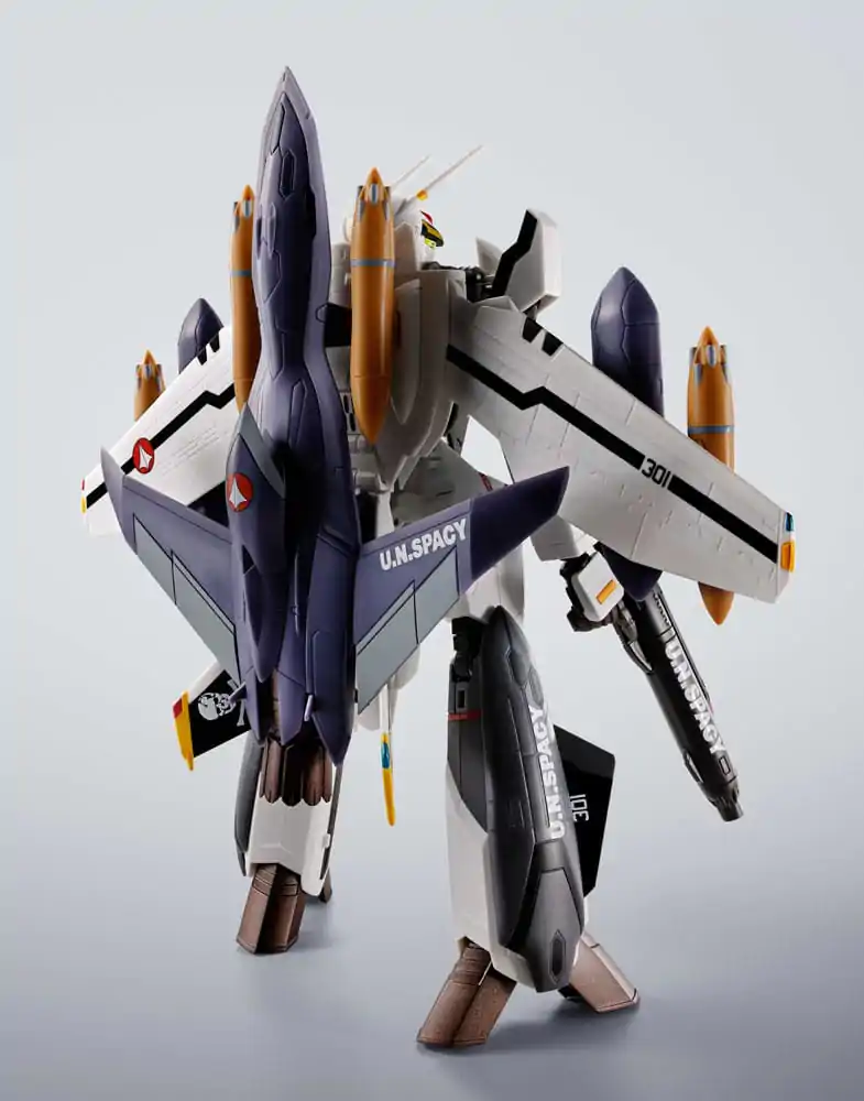 Macross 7 Figurka Akcji Hi-Metal R VF-0S Phoenix (Roy Focker Use) & QF-2200D-B Ghost Set 14 cm zdjęcie produktu