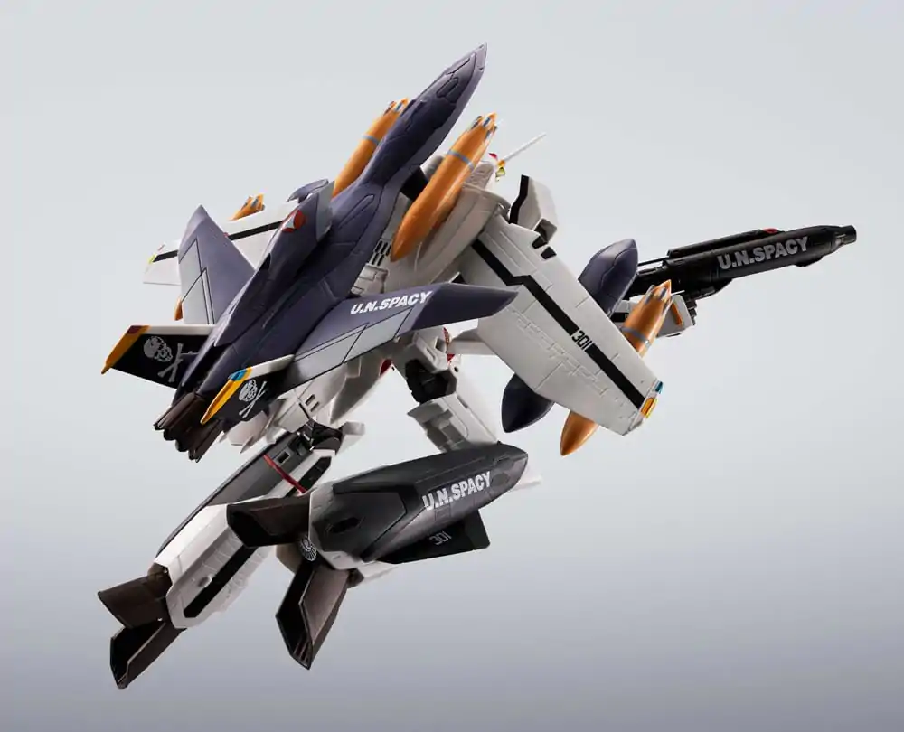 Macross 7 Figurka Akcji Hi-Metal R VF-0S Phoenix (Roy Focker Use) & QF-2200D-B Ghost Set 14 cm zdjęcie produktu