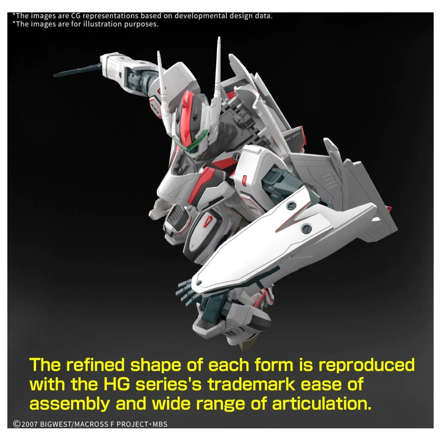 Macross HG 1/100 VF-25F Messiah Valkyrie Alto Custom Zestaw modelarski zdjęcie produktu