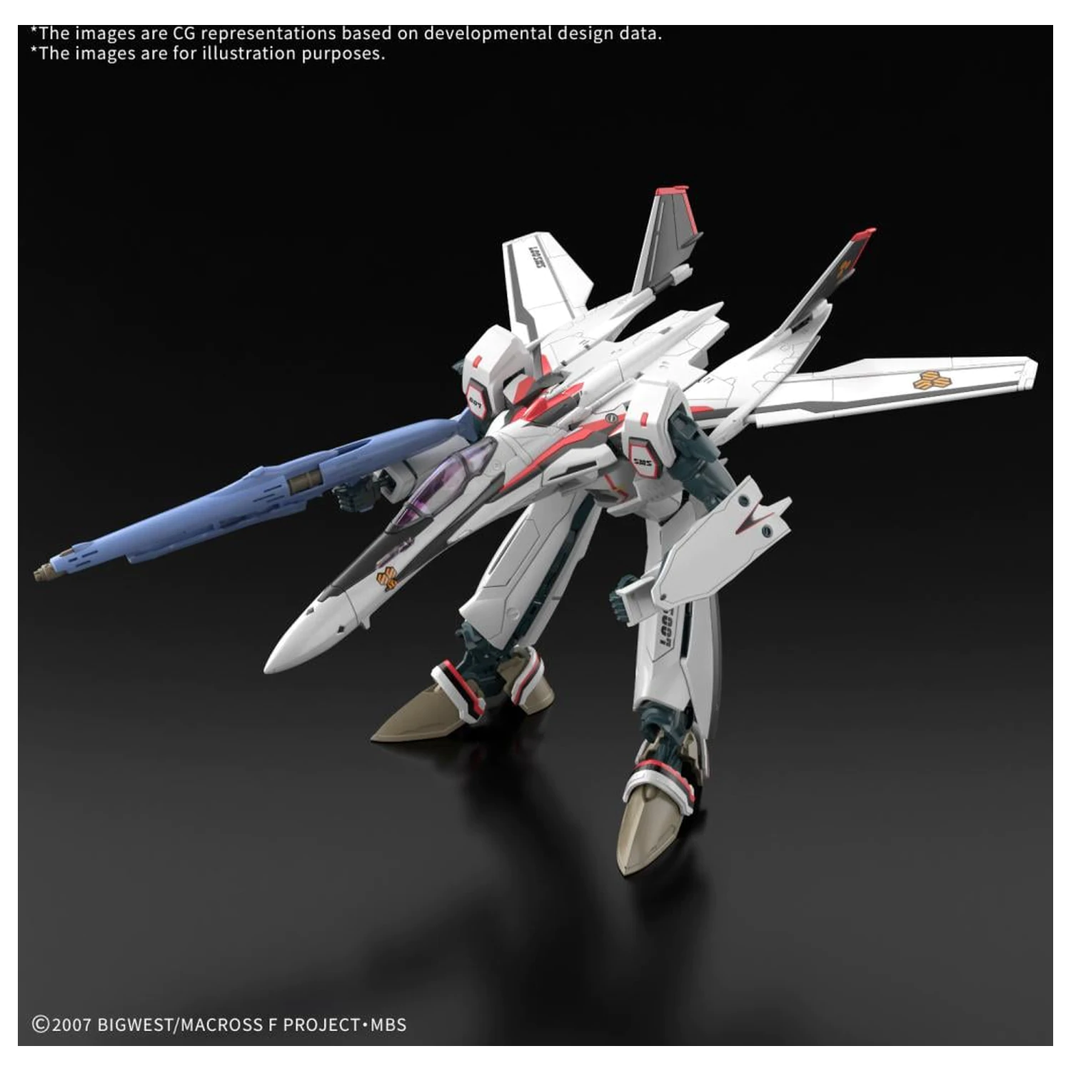 Macross HG 1/100 VF-25F Messiah Valkyrie Deluxe Zestaw Model Do Składania zdjęcie produktu