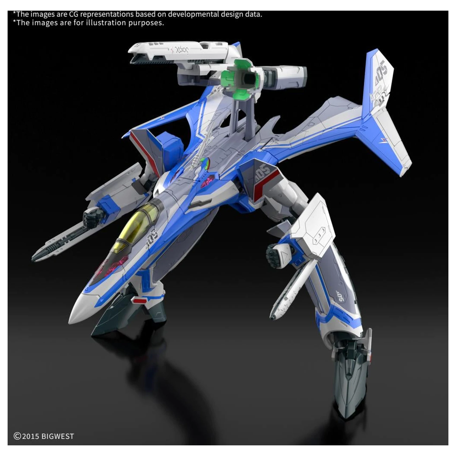 Macross HG 1/100 VF-31J Siegfried (Hayate Immelmann Use) Zestaw Modelowy zdjęcie produktu