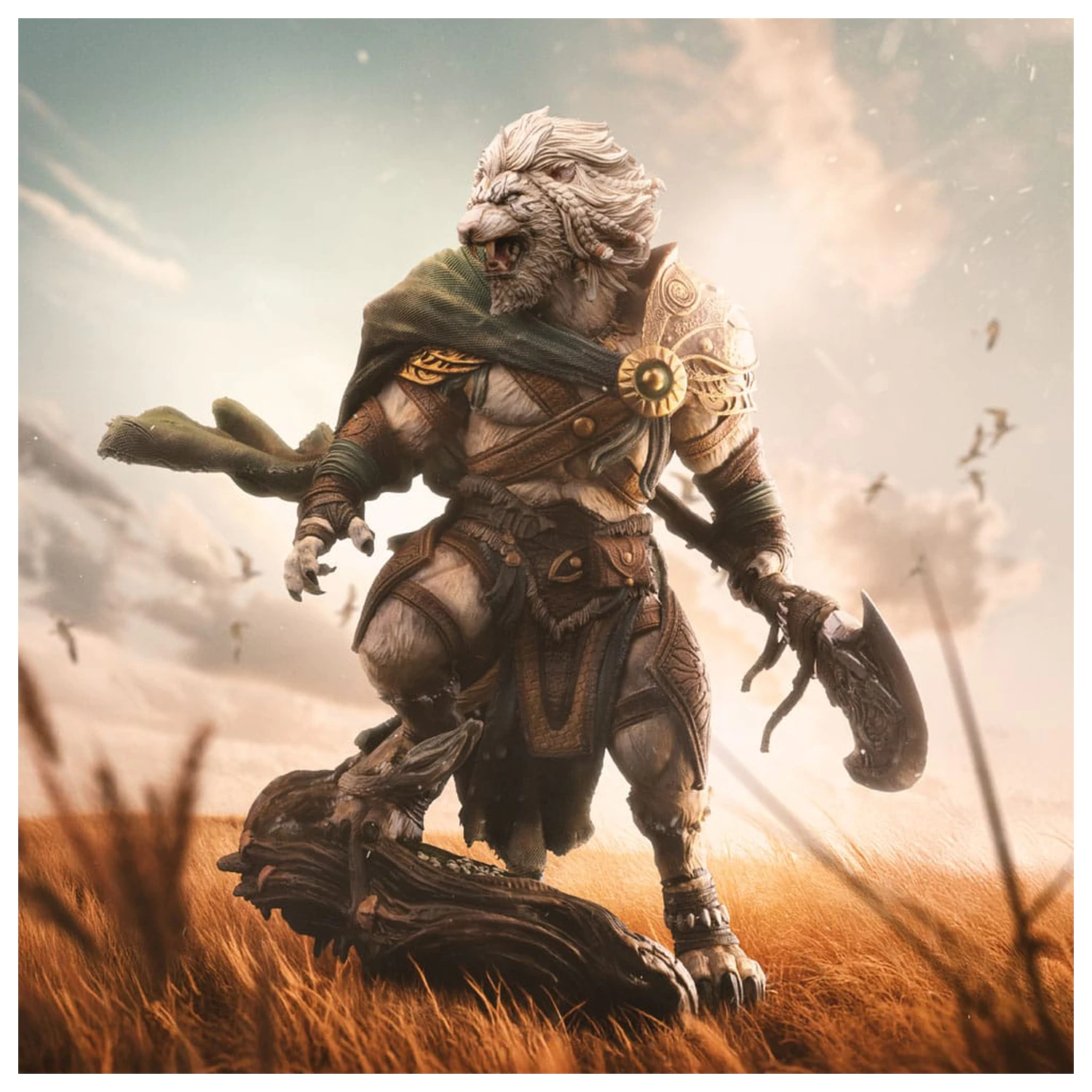 Magic The Gathering Art Scale Statuetka 1/10 Ajani Goldmane 26 cm zdjęcie produktu