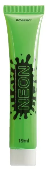 Makijaż, neonowa zielona farba do twarzy zdjęcie produktu