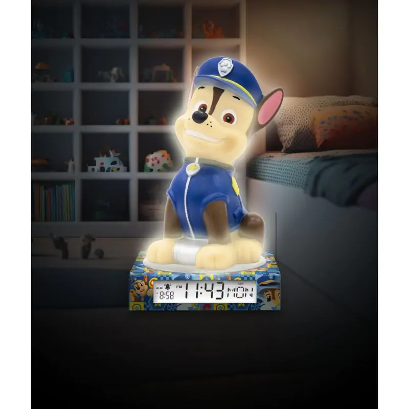 Paw Patrol Lampa 3D z budzikiem zdjęcie produktu