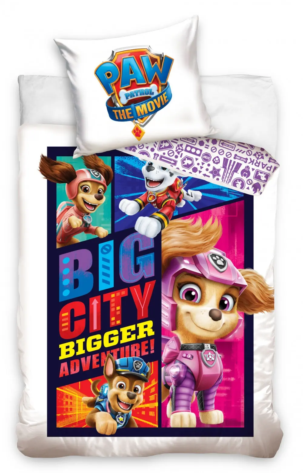 PAW Patrol Poszwa na kołdrę 140x200cm, Poszewka na poduszkę 70x90cm zdjęcie produktu