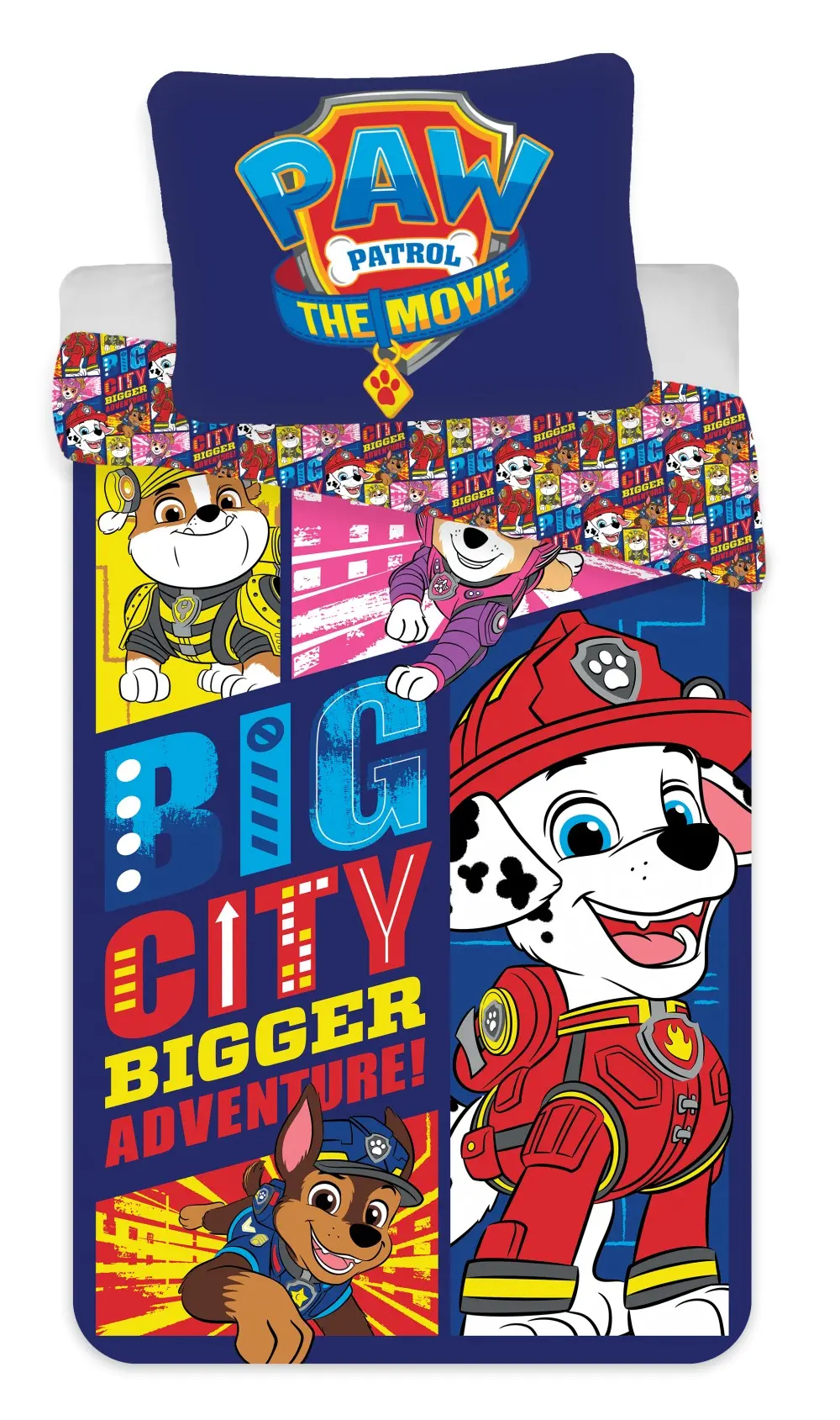 Paw Patrol Poszwa na kołdrę 140x200cm, Poszewka na poduszkę 70x90cm zdjęcie produktu