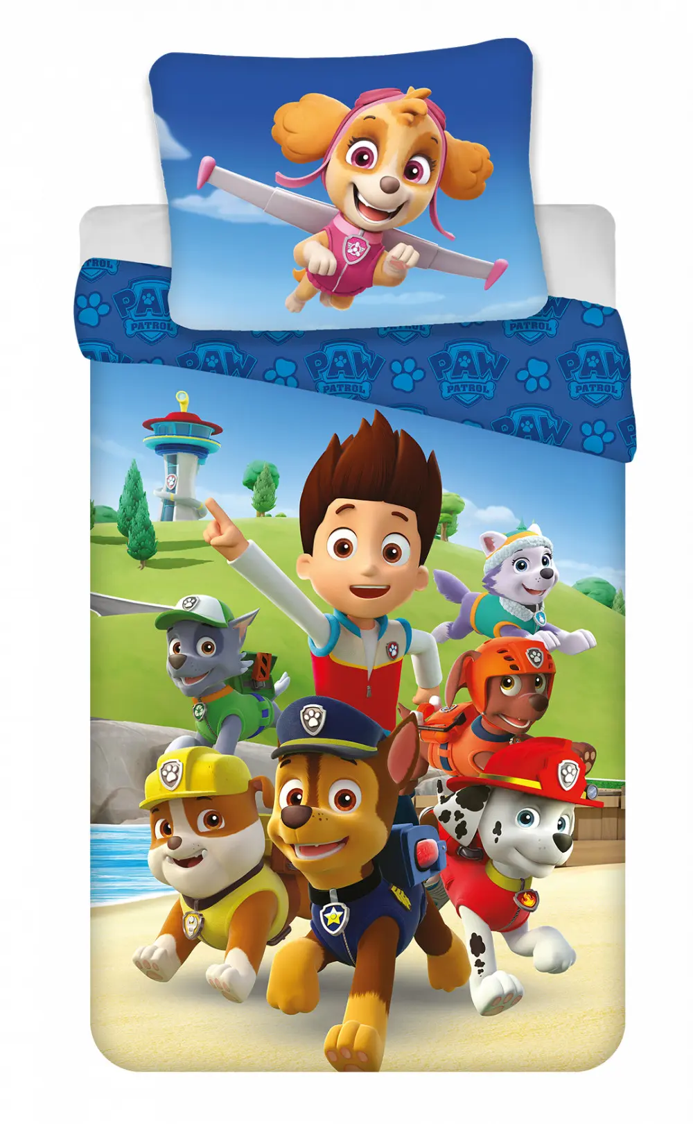 PAW Patrol Zestaw Poszewek na Kołdrę 140x200cm, 70x90cm z mikrofibry zdjęcie produktu