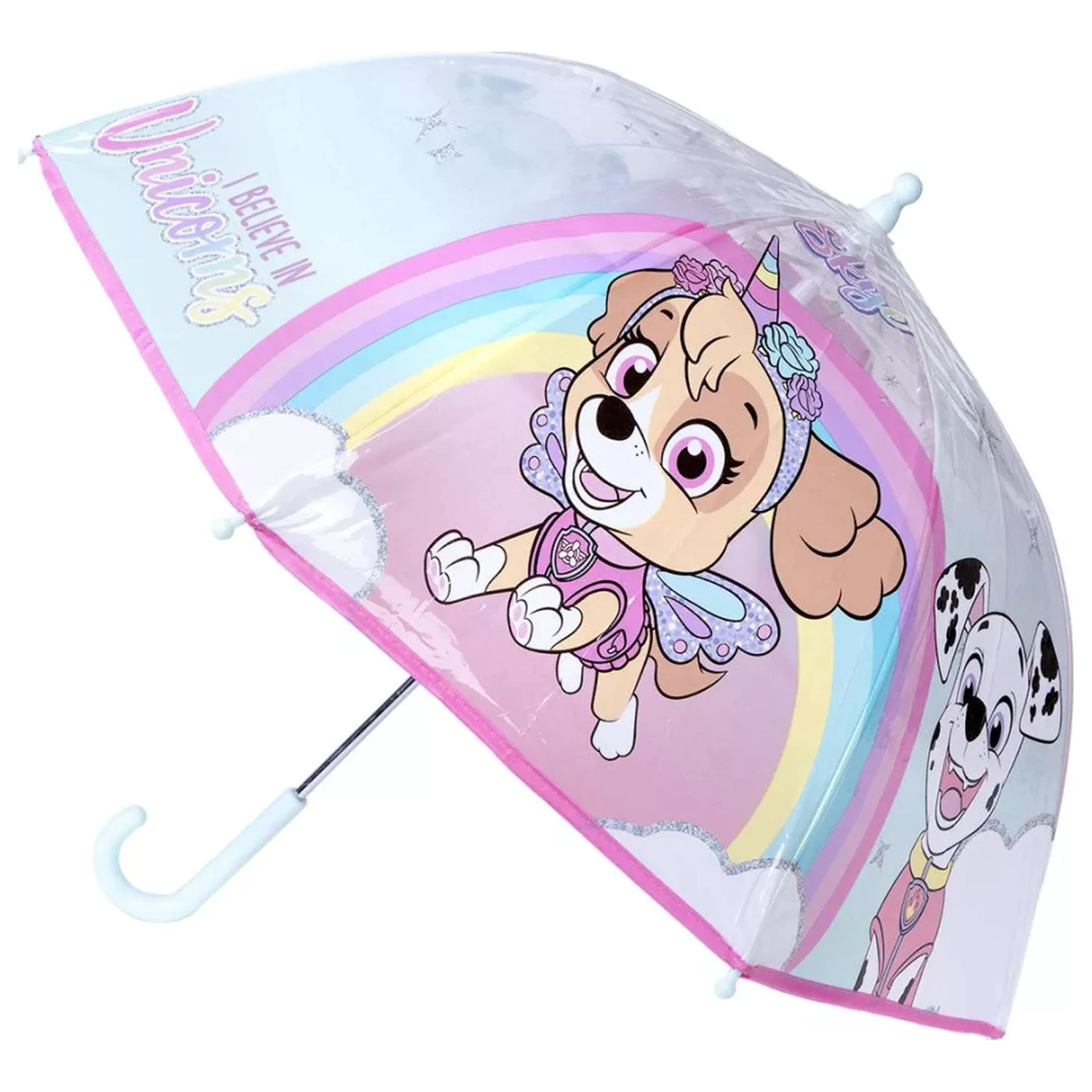 Paw Patrol Believe in Unicorns Przezroczysta parasolka dla dzieci zdjęcie produktu