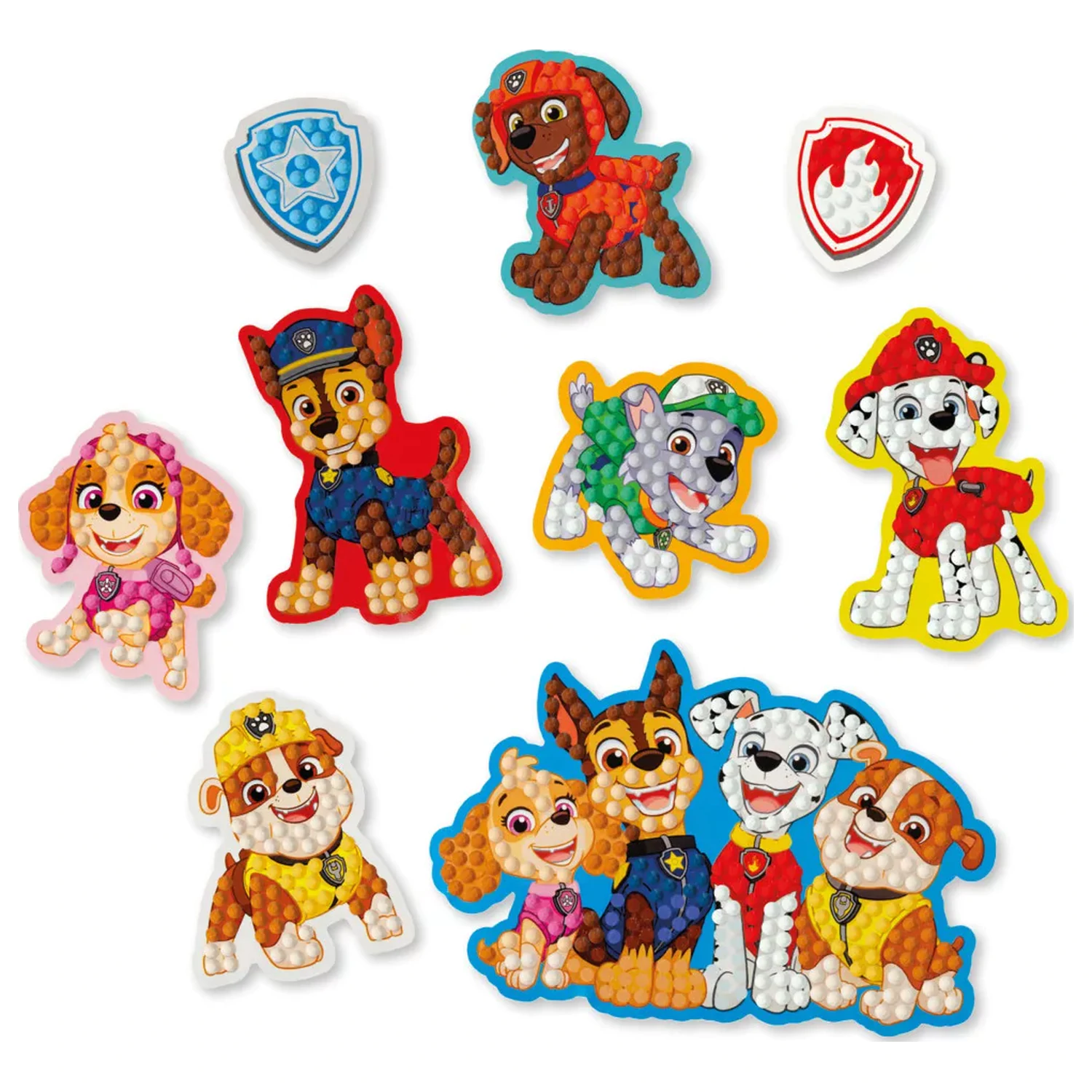 Paw Patrol Best Team diamentowe malowanie naklejek, 9-pak zdjęcie produktu