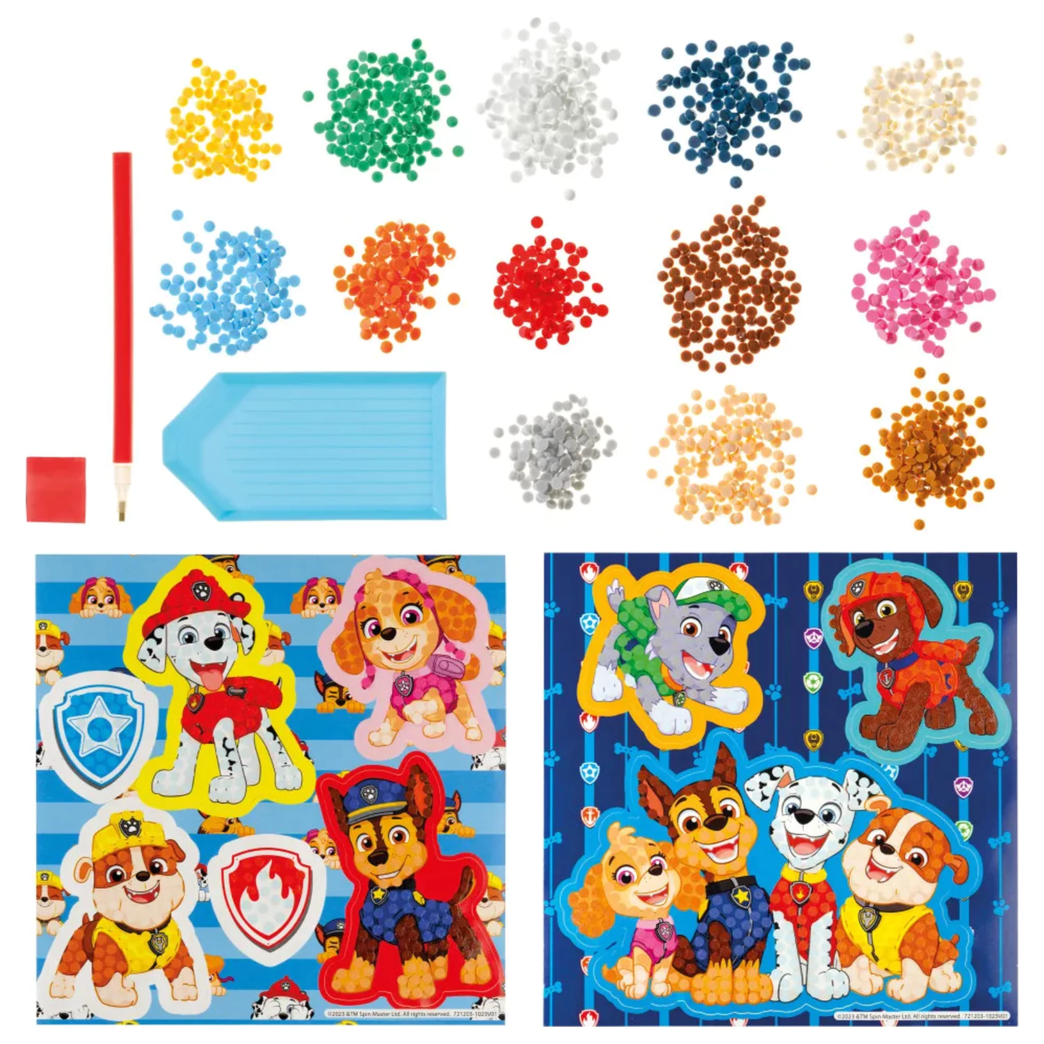 Paw Patrol Best Team diamentowe malowanie naklejek, 9-pak zdjęcie produktu