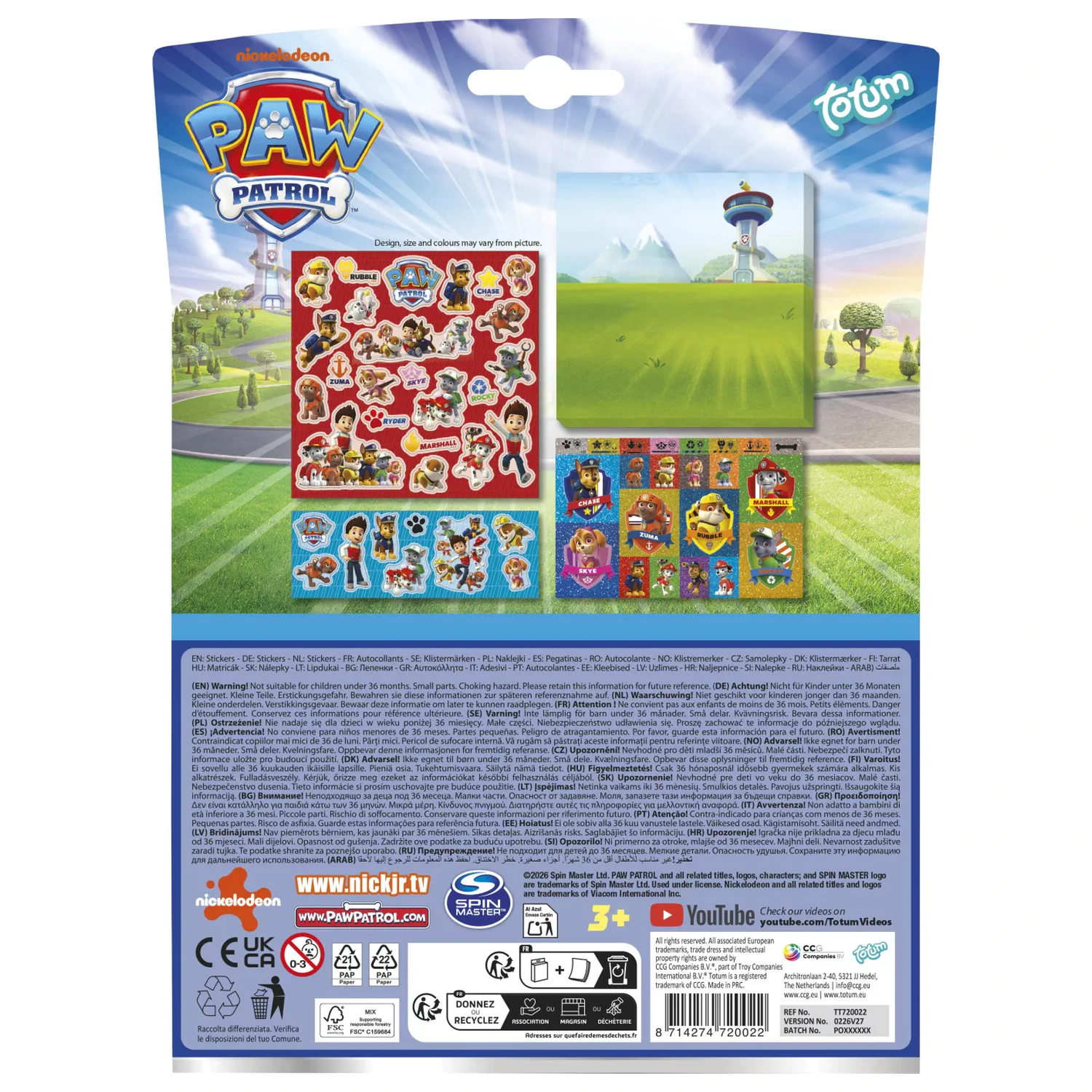 Paw Patrol Best Team Zestaw naklejek zdjęcie produktu