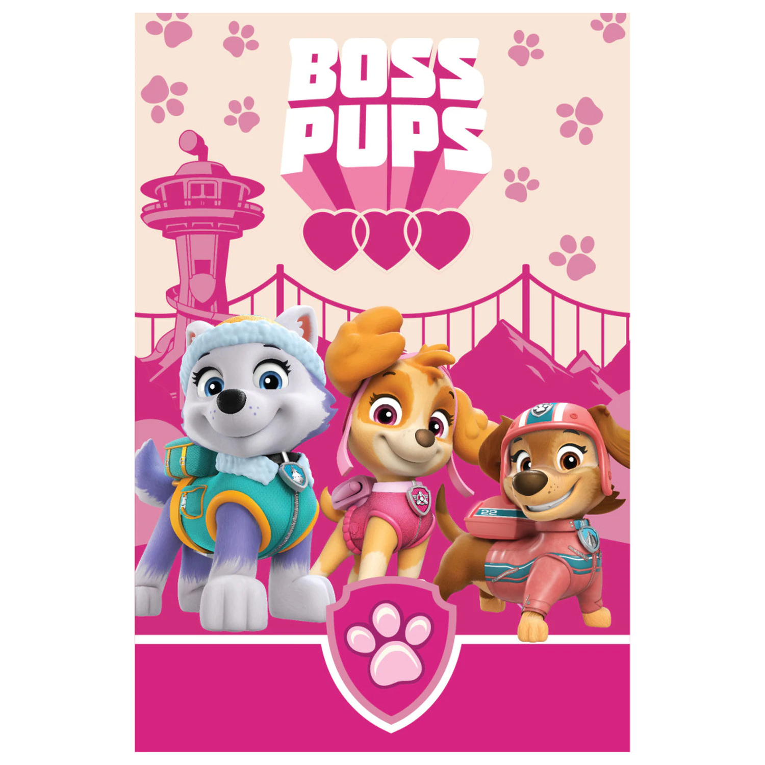 Paw Patrol Boss Pups koc polarowy zdjęcie produktu