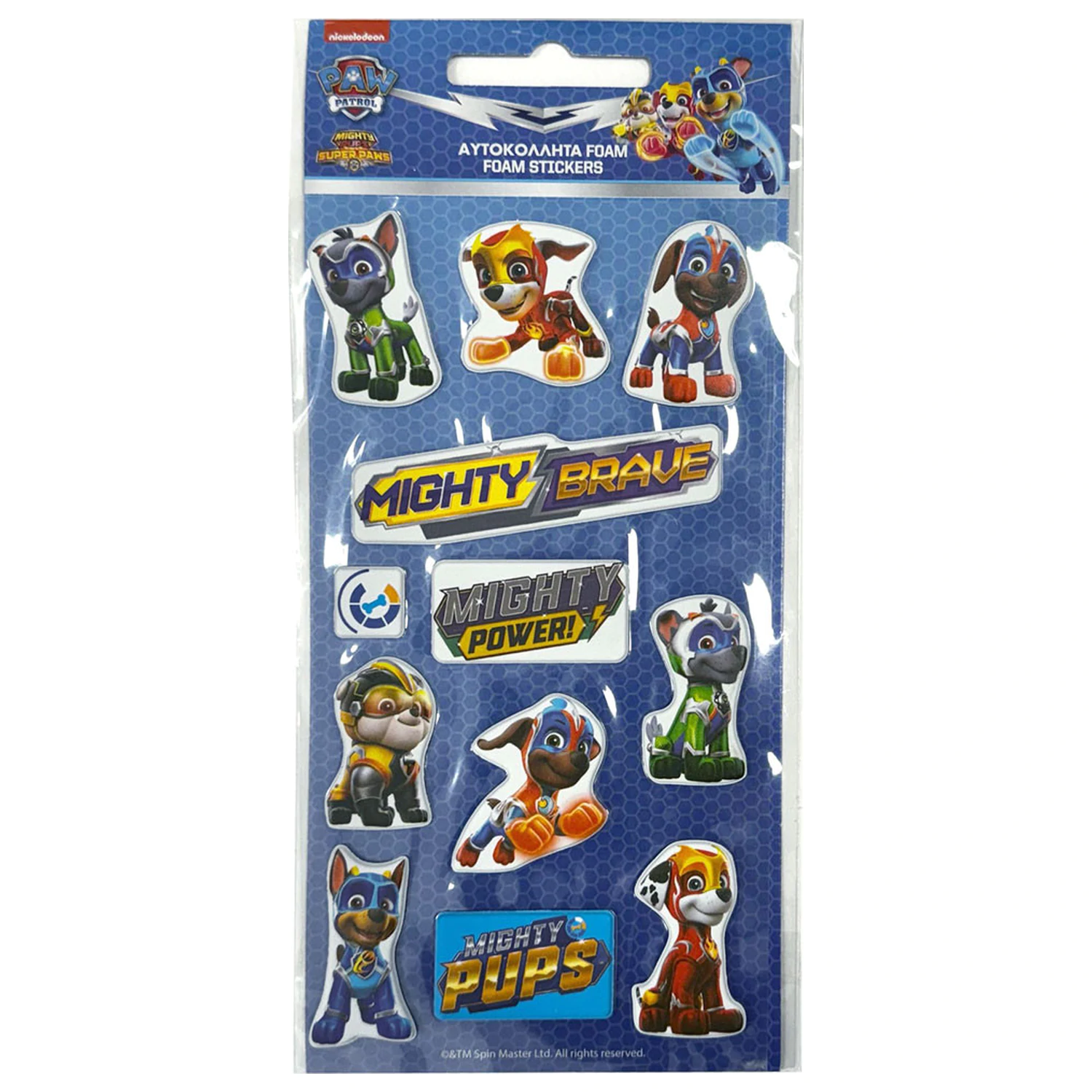 Paw Patrol Brave Puffy Sponge Zestaw naklejek zdjęcie produktu