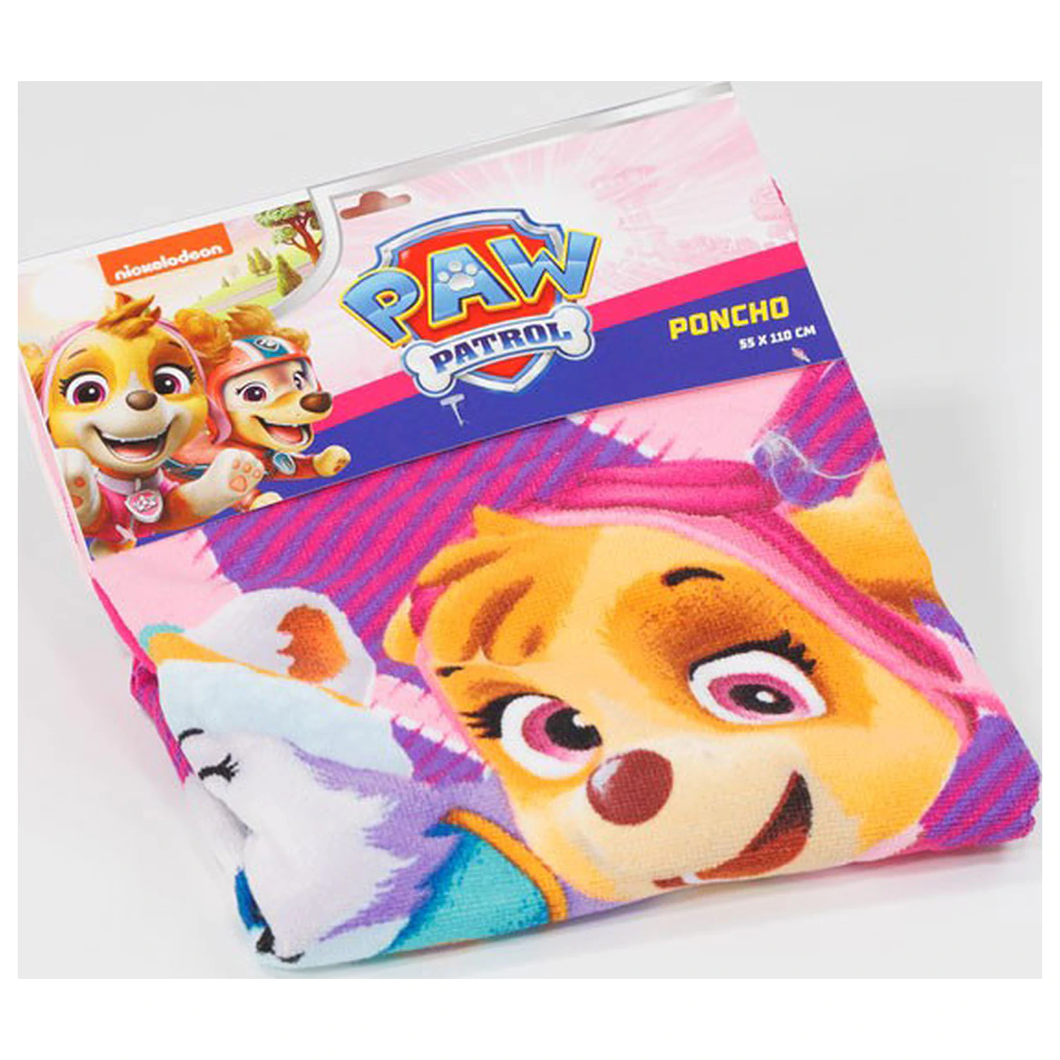 Ręcznik plażowy ponczo Paw Patrol Call the Girls 55x110 cm zdjęcie produktu
