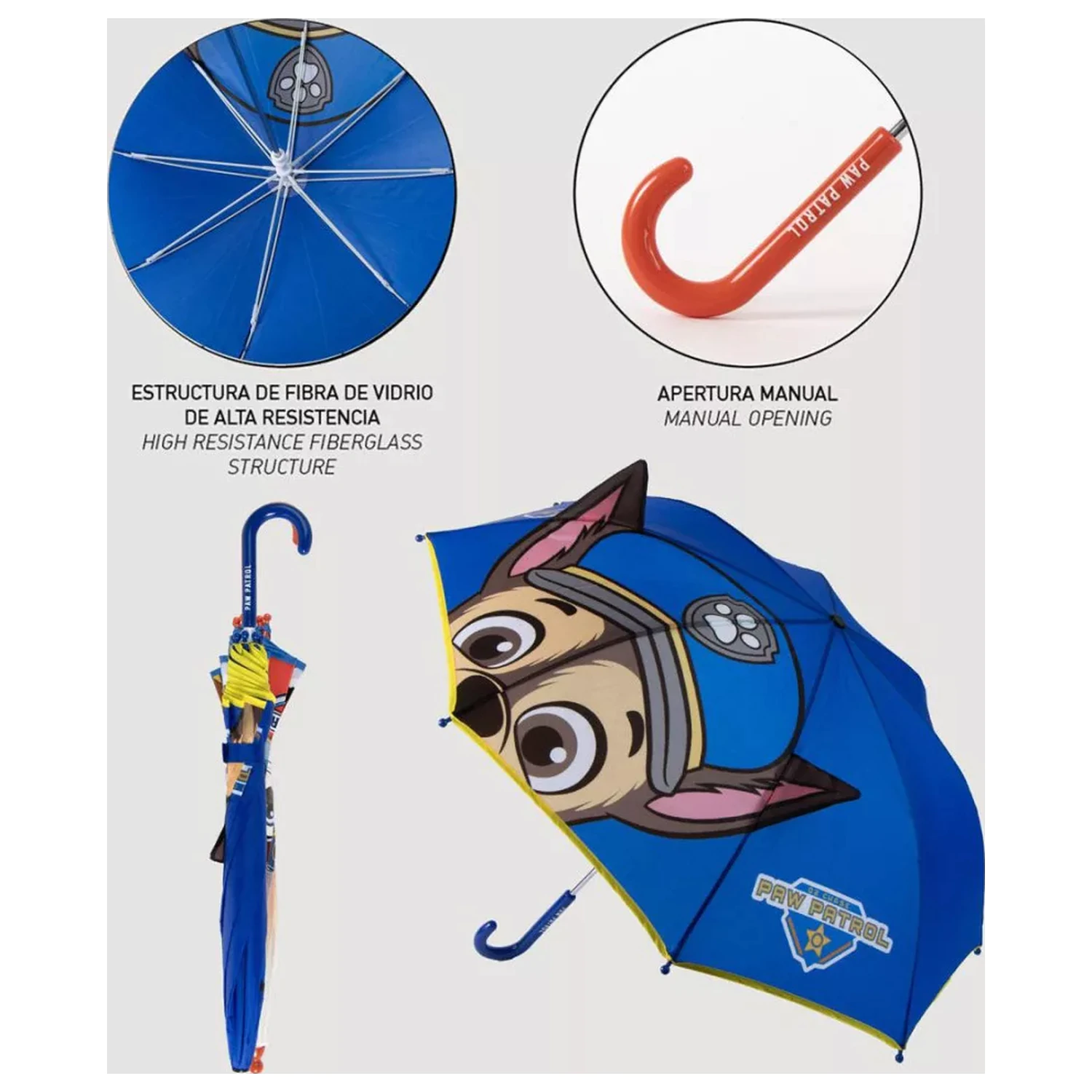 PAW Patrol Chase Parasol dziecięcy z uszami zdjęcie produktu