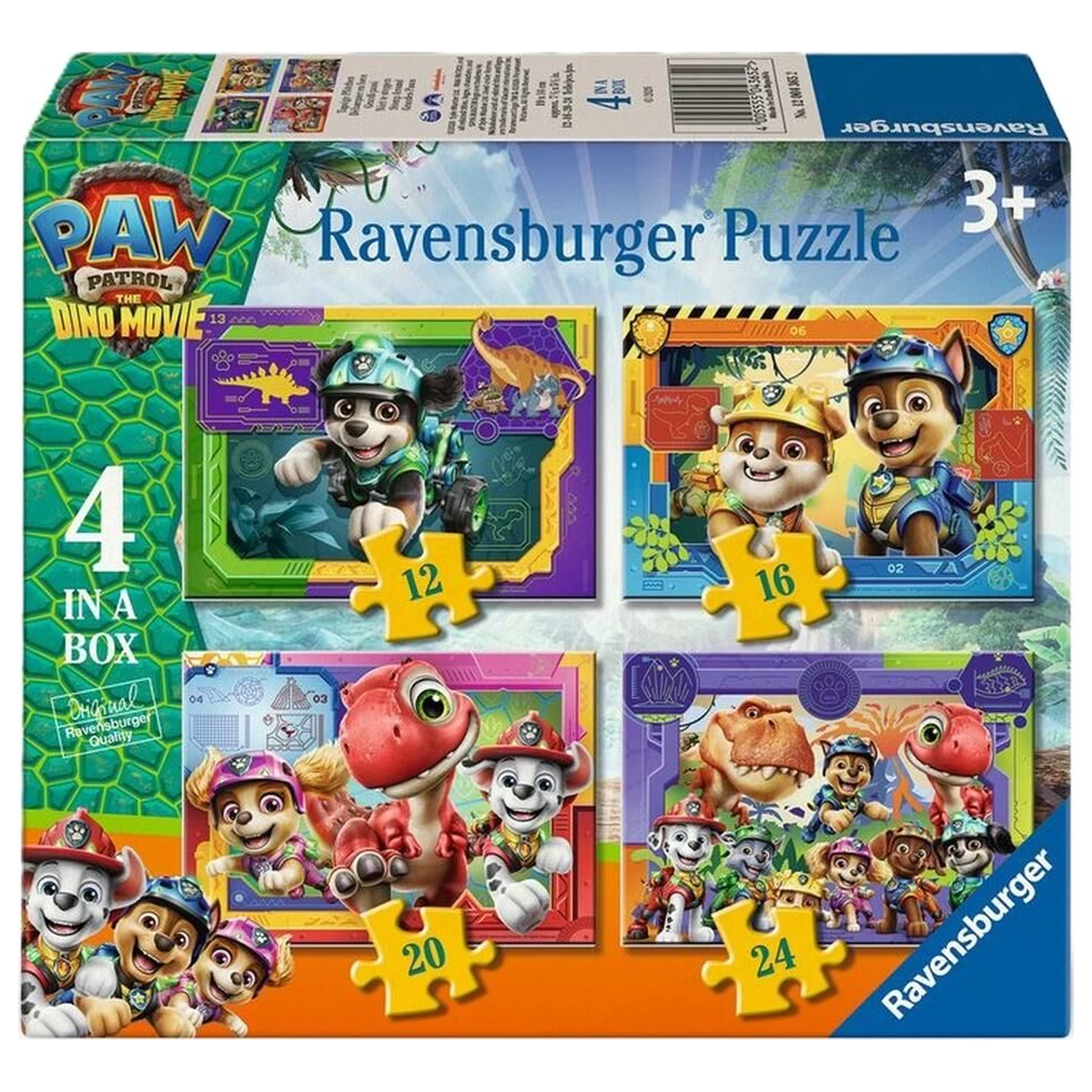 Paw Patrol Dino Movie puzzle 12-16-20-24 elementów zdjęcie produktu