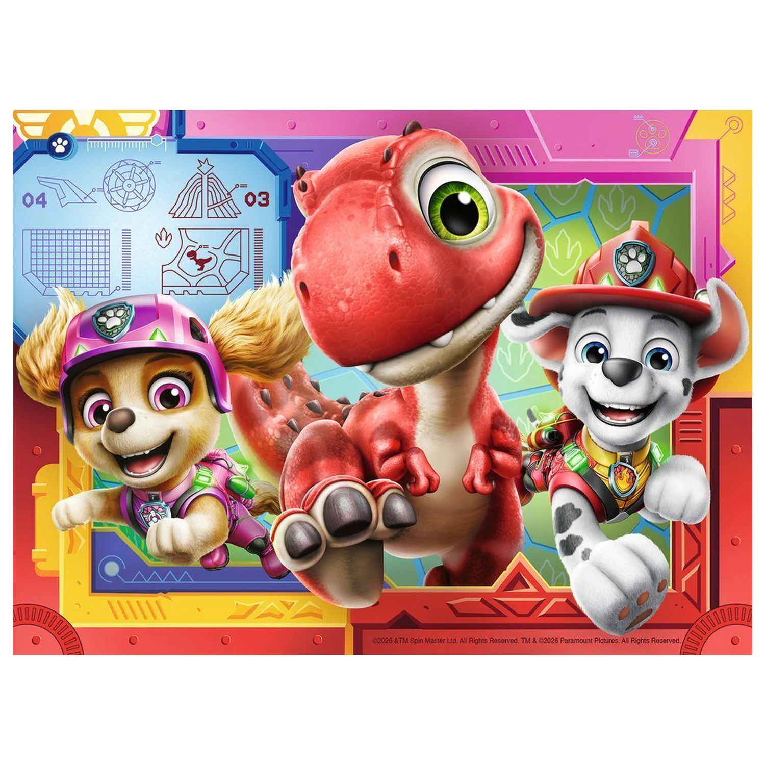 Paw Patrol Dino Movie puzzle 12-16-20-24 elementów zdjęcie produktu