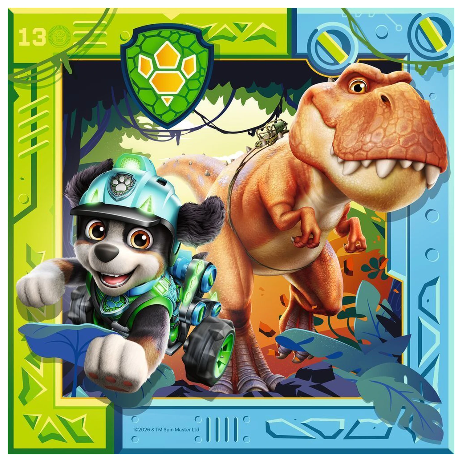 Paw Patrol Dino Movie puzzle 3x49 elementów zdjęcie produktu