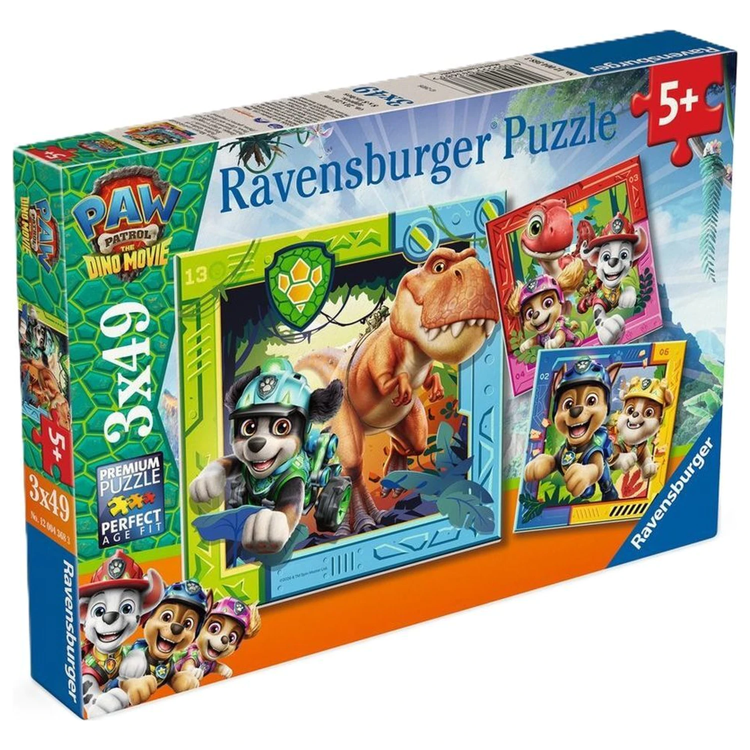 Paw Patrol Dino Movie puzzle 3x49 elementów zdjęcie produktu