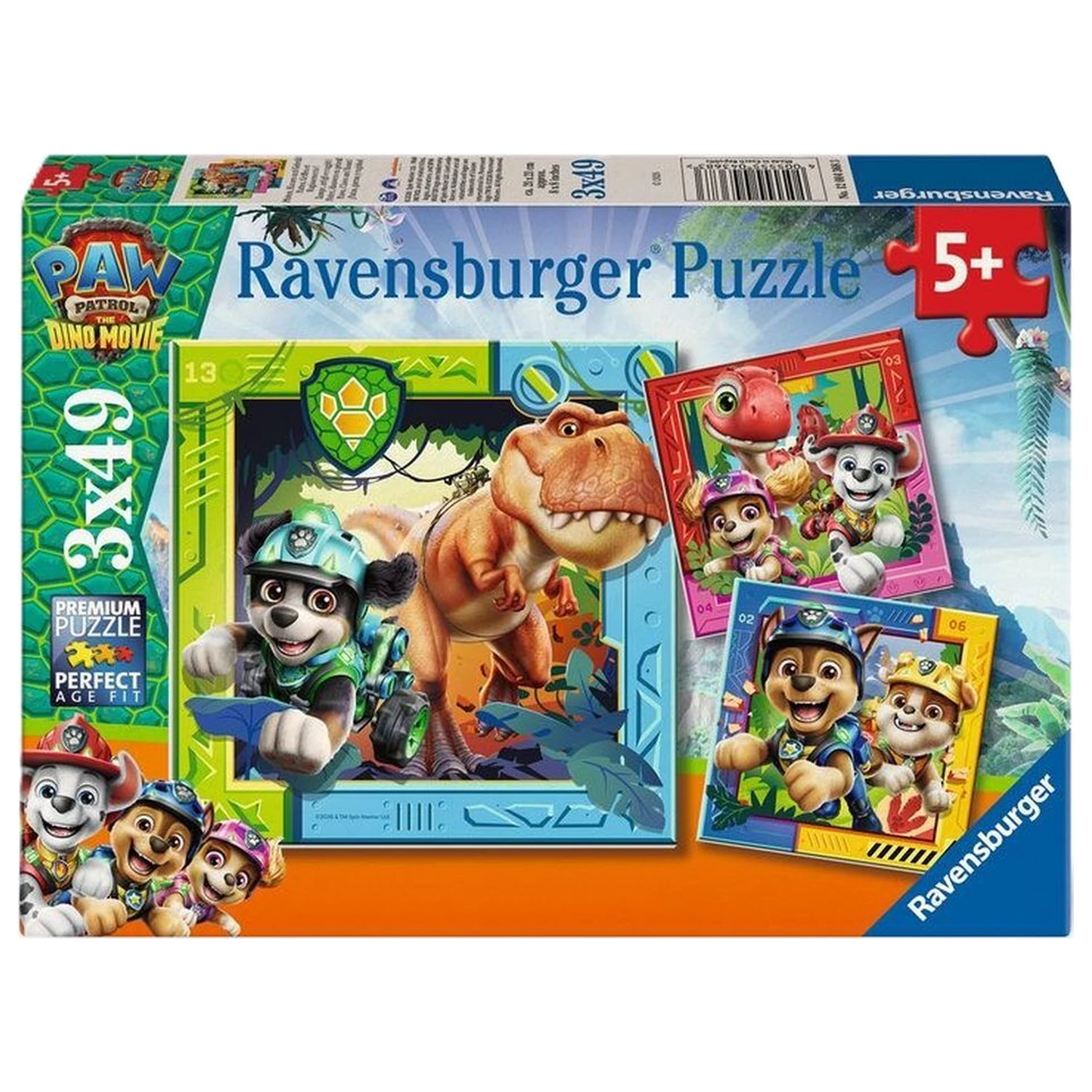 Paw Patrol Dino Movie puzzle 3x49 elementów zdjęcie produktu