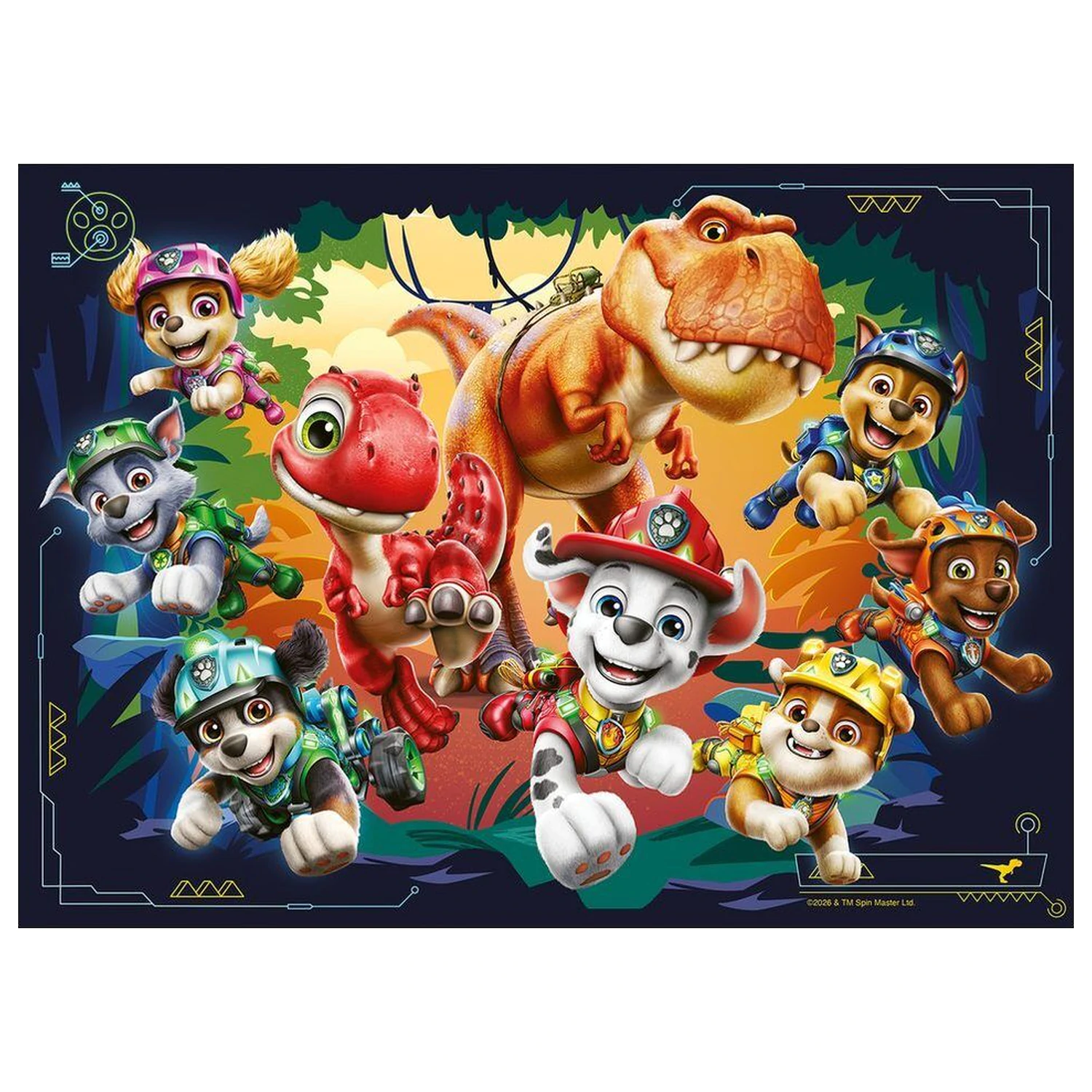 Paw Patrol Dino Movie puzzle 4x42 szt. zdjęcie produktu