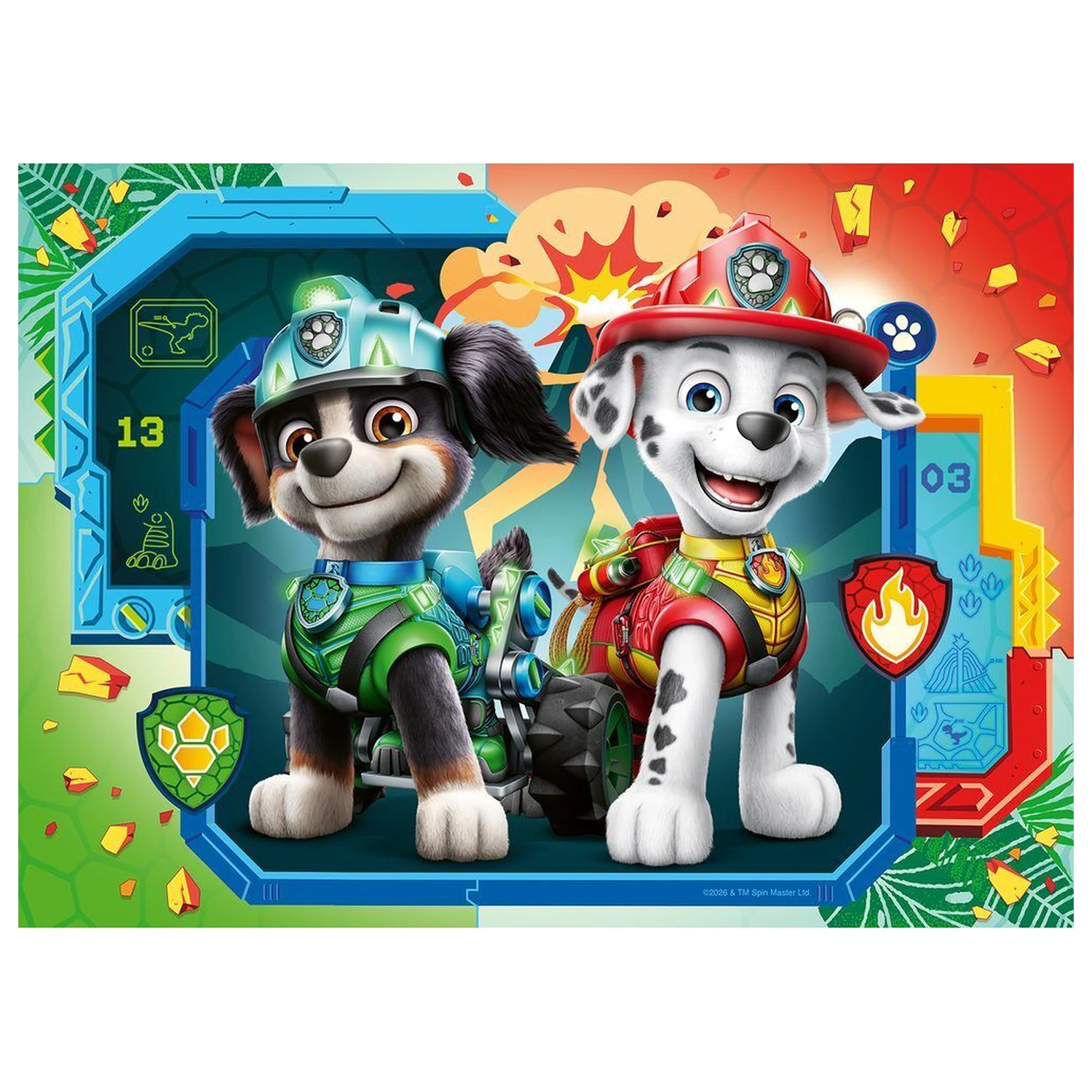 Paw Patrol Dino Movie puzzle 4x42 szt. zdjęcie produktu