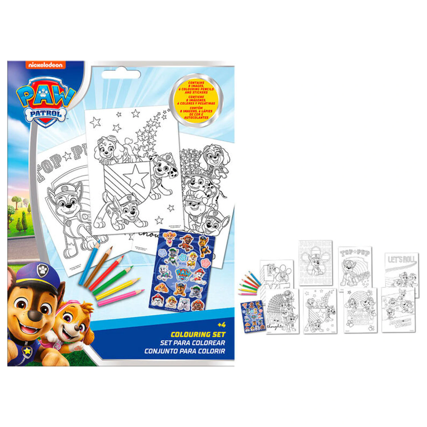 Paw Patrol Duty Calls zestaw do kolorowania z naklejkami zdjęcie produktu