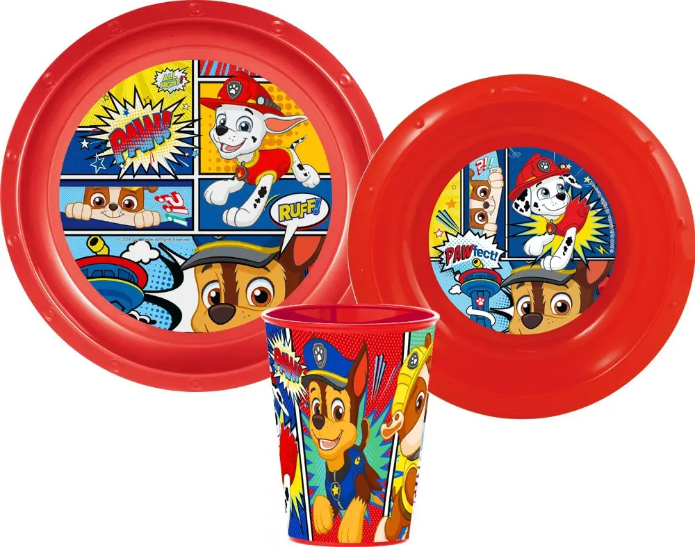 Zestaw obiadowy Paw Patrol, plastikowy zestaw zdjęcie produktu