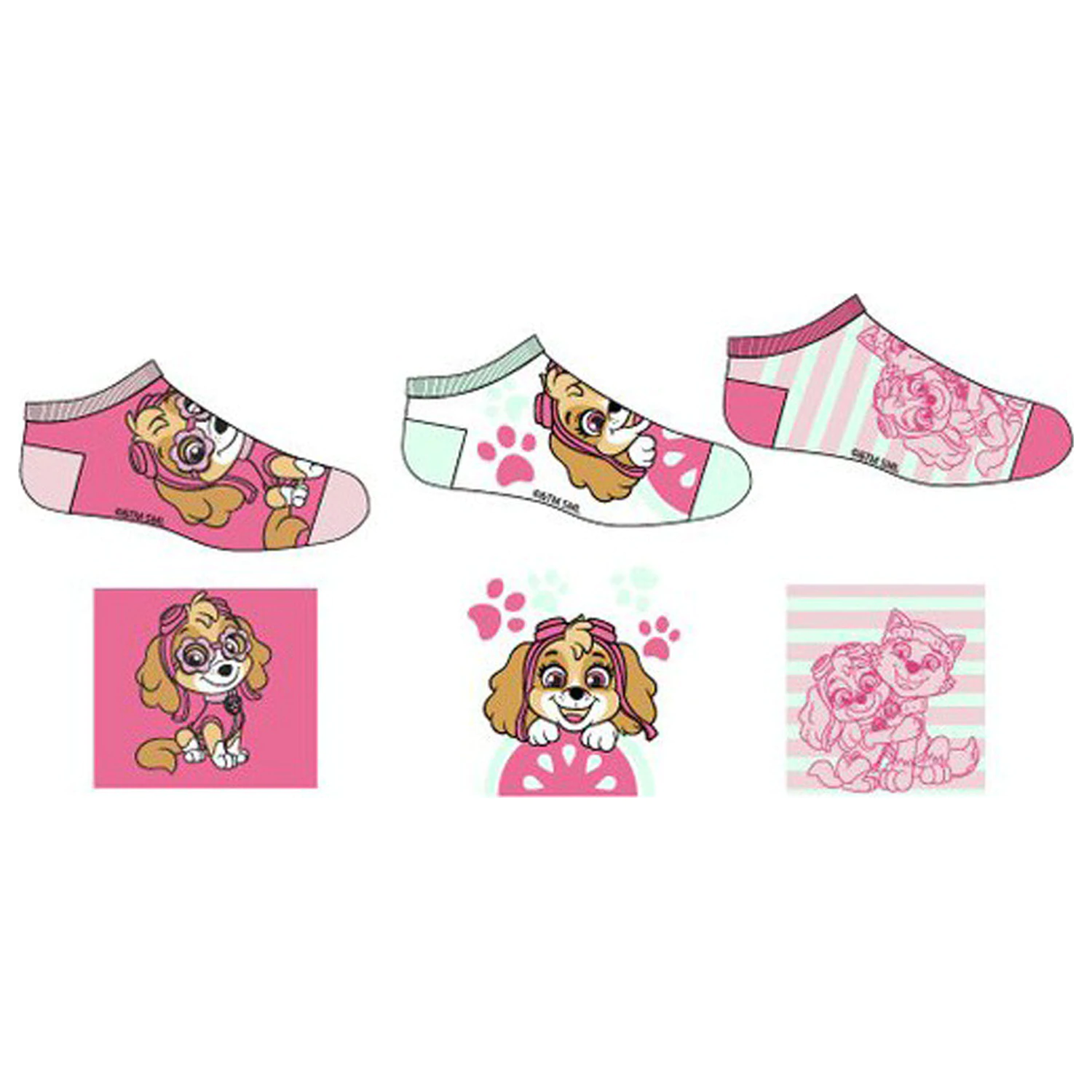 PAW Patrol Fly High Skye Secret Socks dla dzieci 31/34 zdjęcie produktu