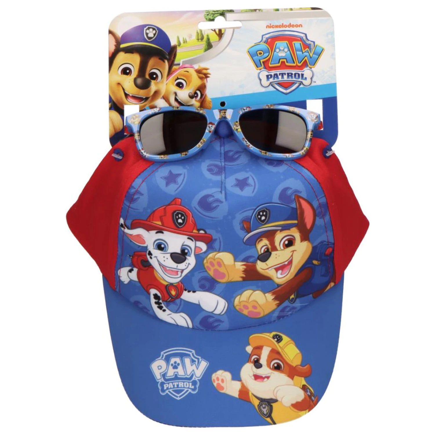 Zestaw Paw Patrol Funny Boys okularów przeciwsłonecznych i czapek z daszkiem zdjęcie produktu