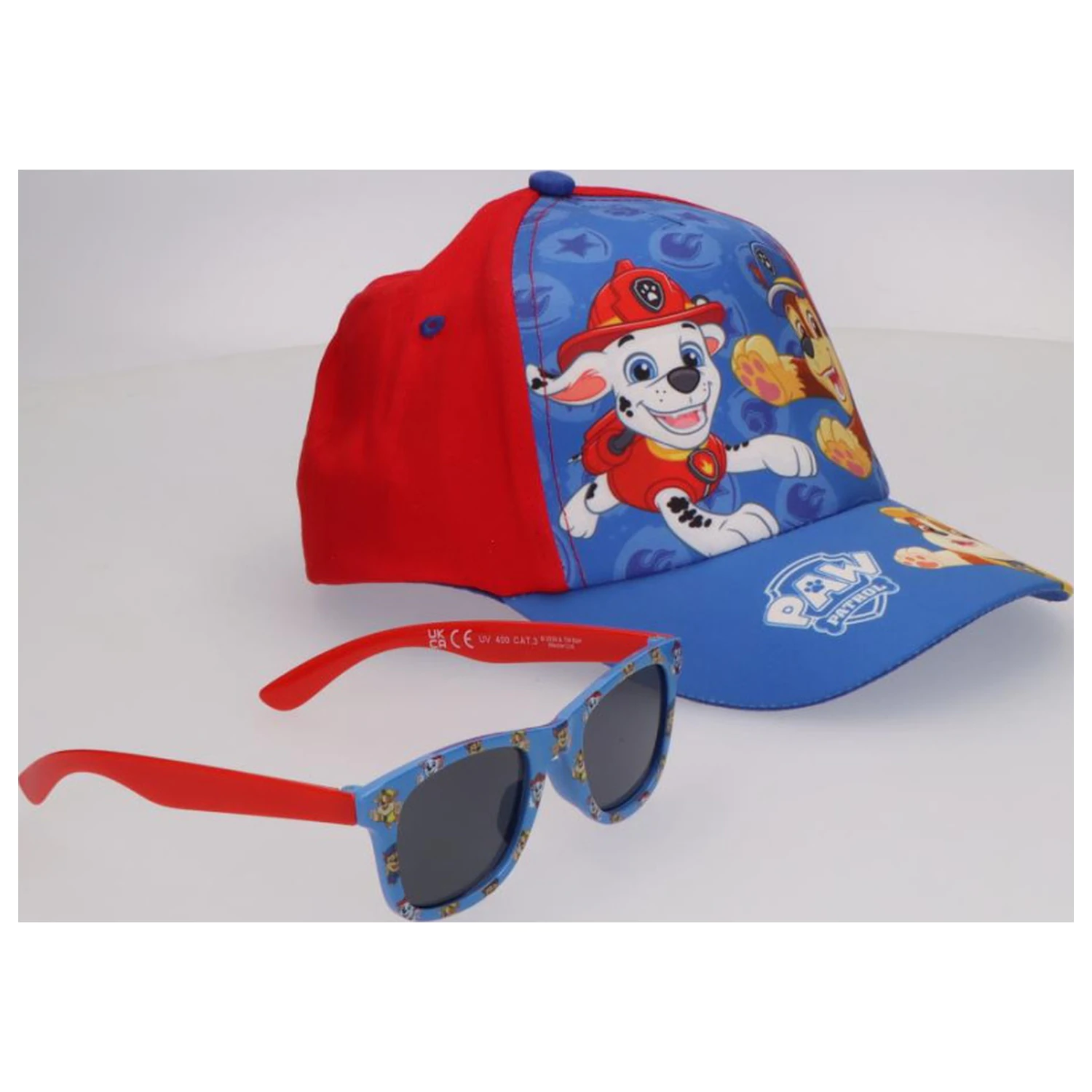 Zestaw Paw Patrol Funny Boys okularów przeciwsłonecznych i czapek z daszkiem zdjęcie produktu