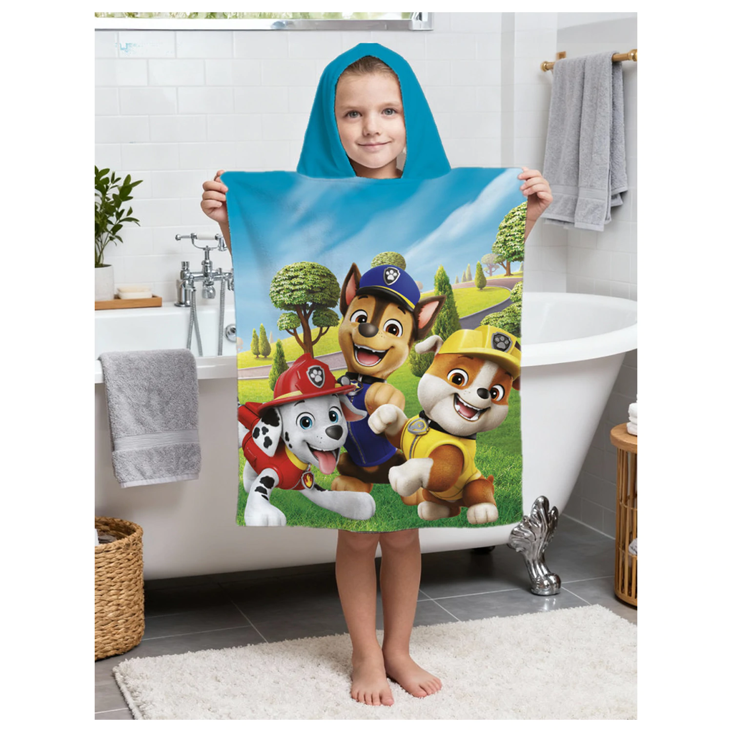 PAW Patrol Funny Day Ręcznik Plażowy Poncho 50x115cm zdjęcie produktu