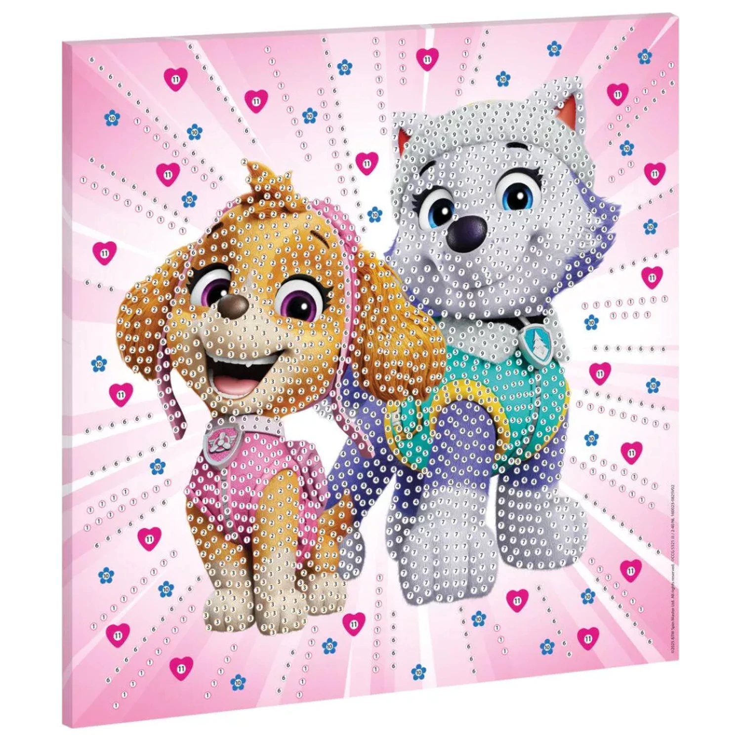 Zestaw do malowania diamentami Paw Patrol Girls Power Diamond Painting na płótnie 30x30 cm zdjęcie produktu