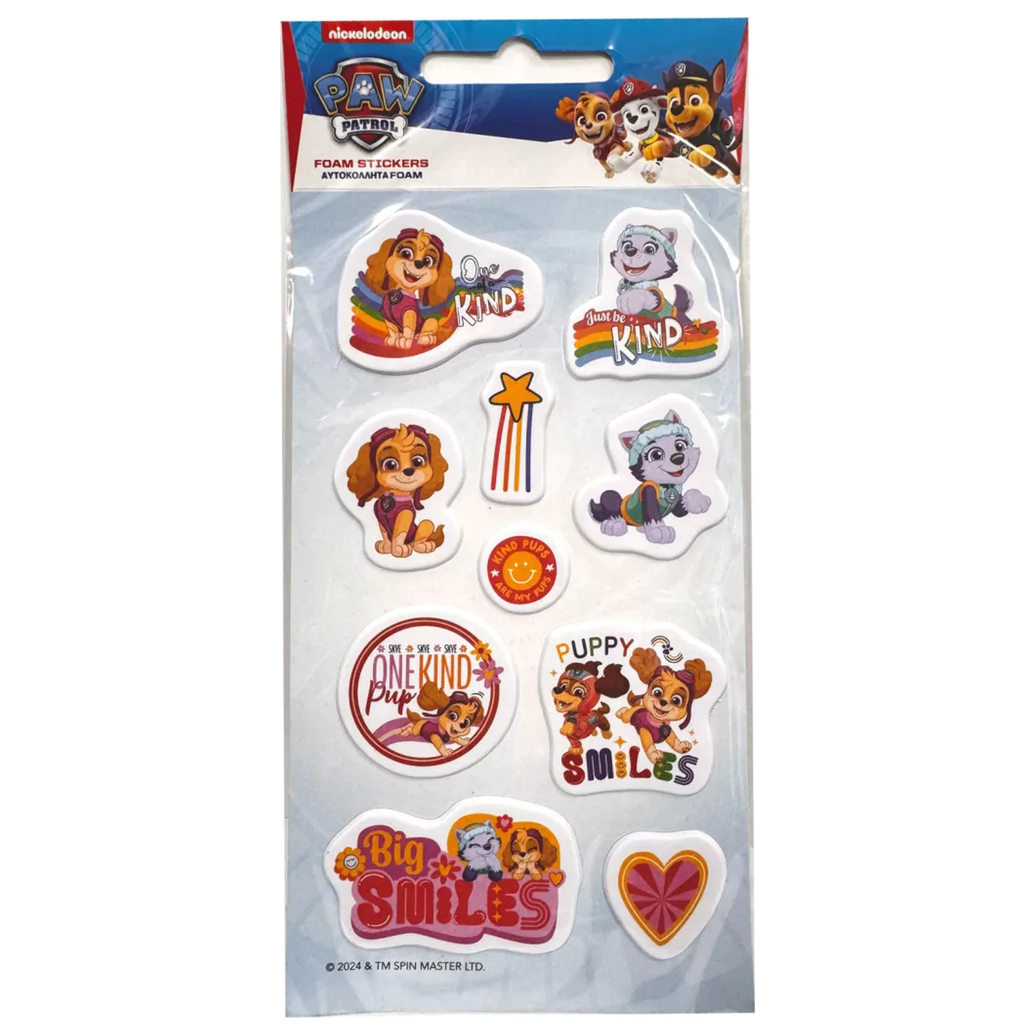 Paw Patrol Girls Puffy Sponge Zestaw naklejek zdjęcie produktu