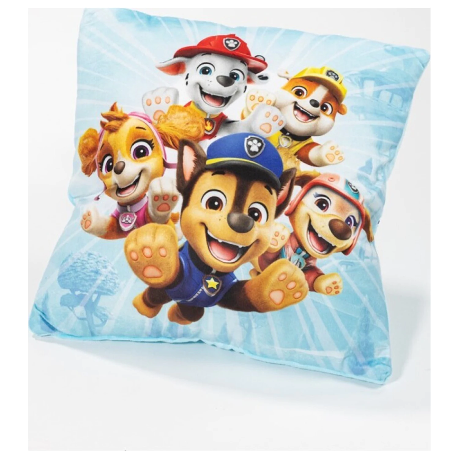 Paw Patrol Let's Go poduszka, poduszka dekoracyjna ze zdejmowanym pokrowcem 35x35 cm zdjęcie produktu