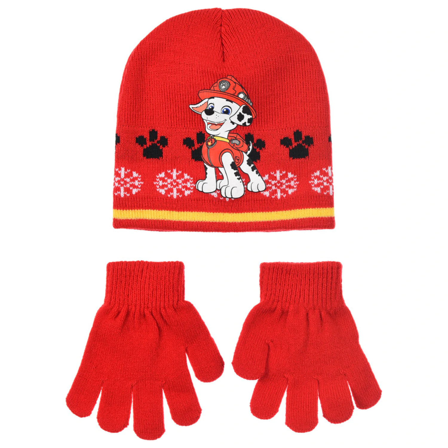Paw Patrol Marshall Czerwona czapka dziecięca i zestaw rękawiczek 54 cm zdjęcie produktu