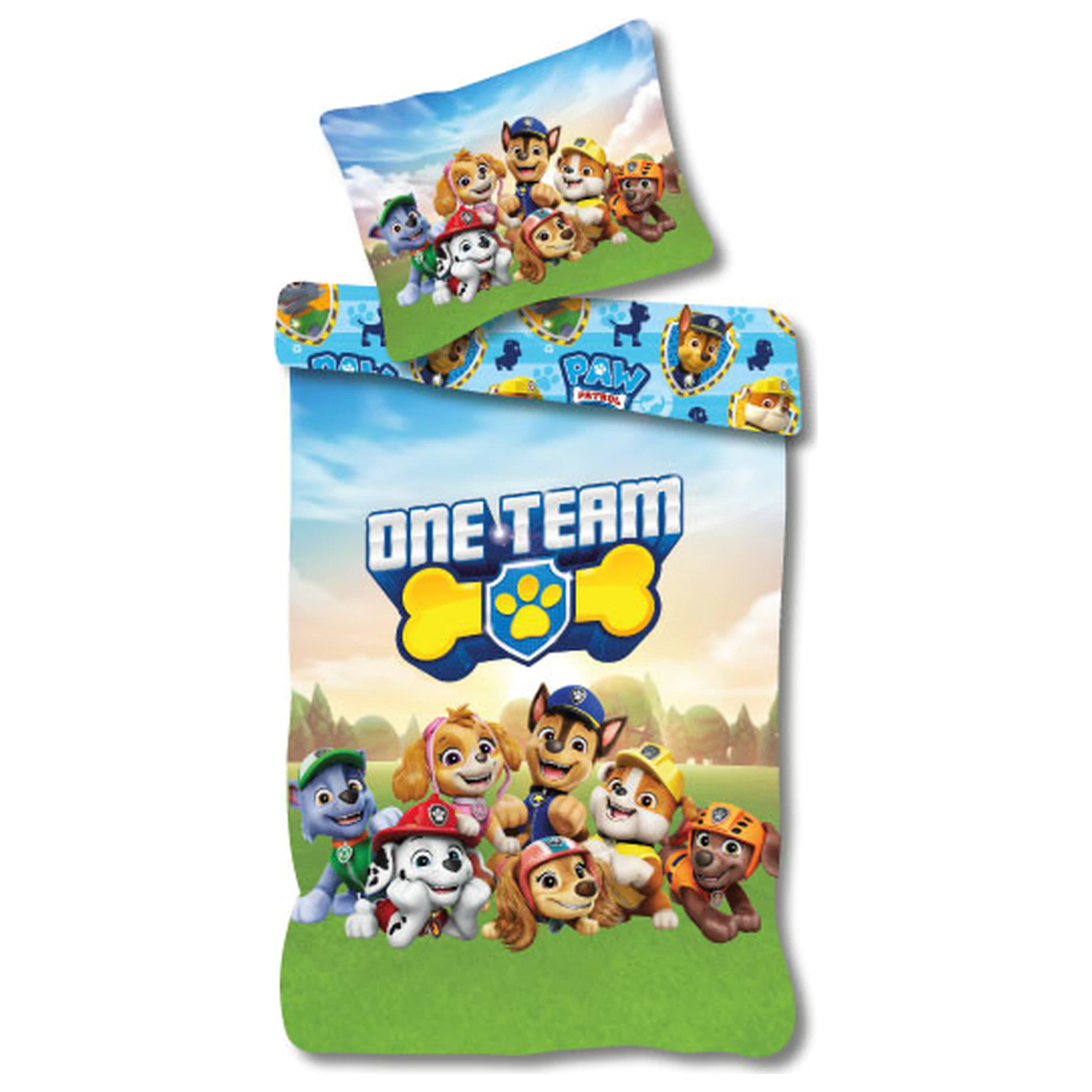 PAW Patrol One Team Dziecięca przedszkolna poszewka na kołdrę zdjęcie produktu