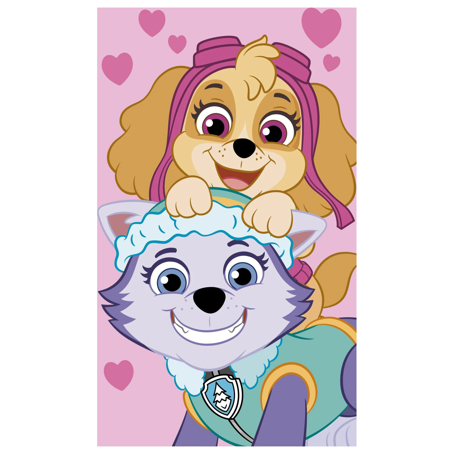 PAW Patrol Różowy ręcznik do rąk, ręcznik do twarzy, ręcznik zdjęcie produktu
