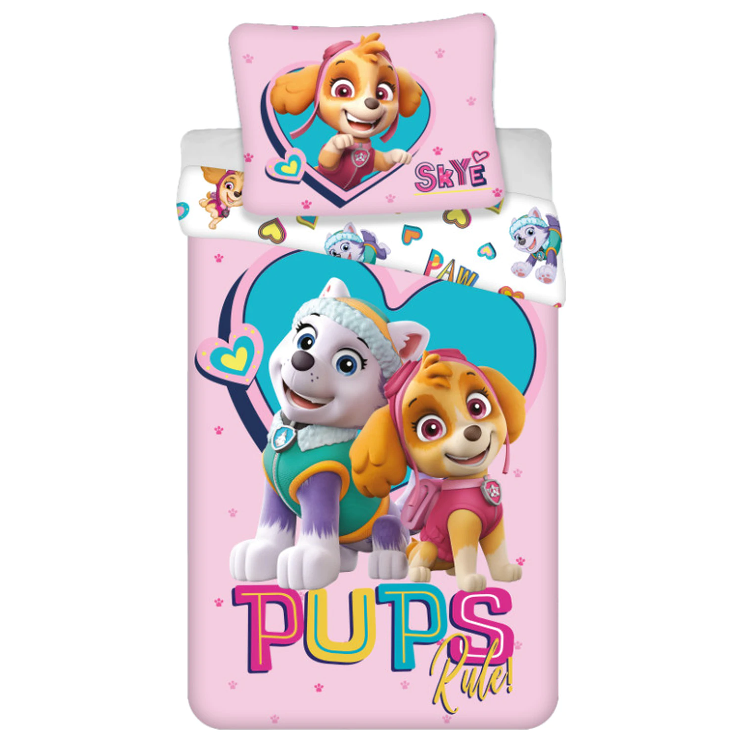 Paw Patrol Pups Rule Poszwa na kołdrę z mikrofibry zdjęcie produktu