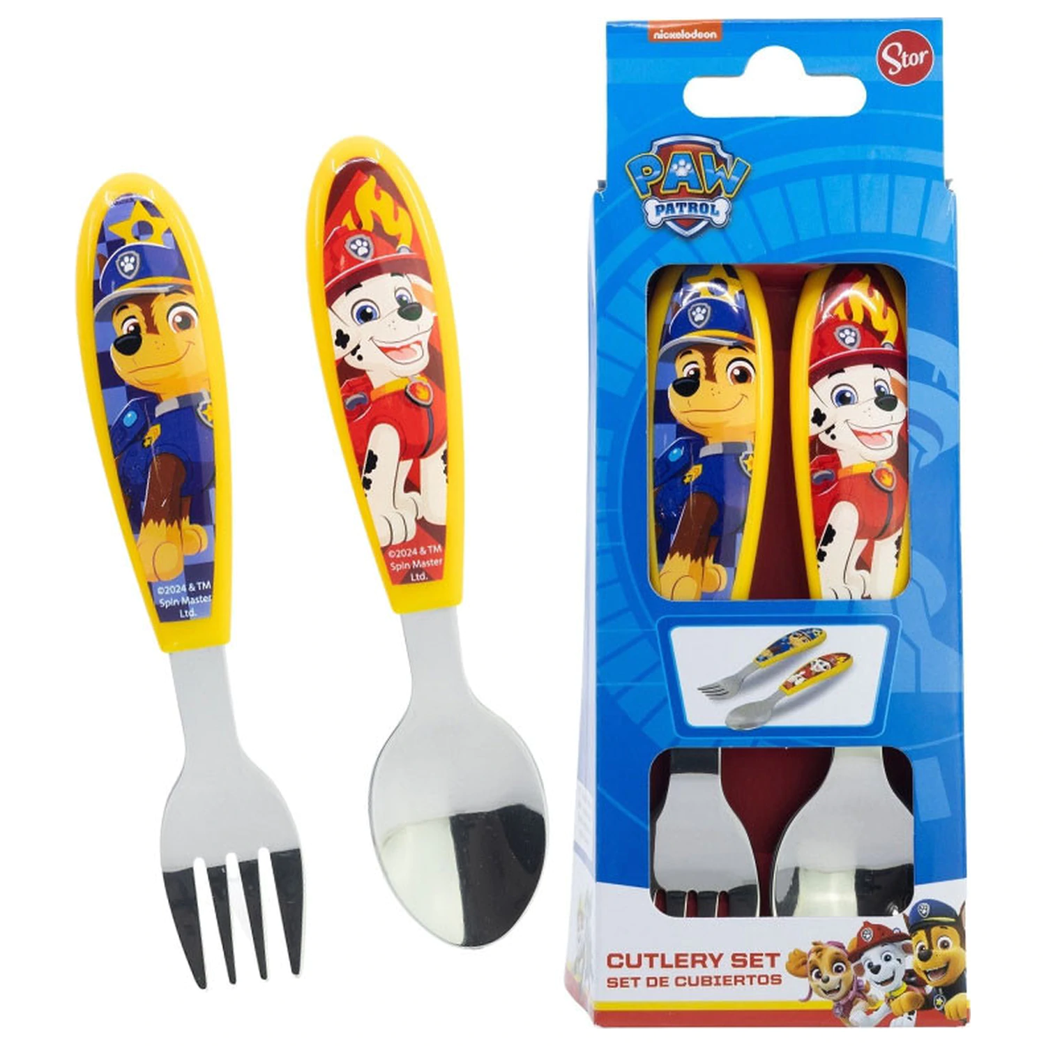 PAW Patrol Rescue Pups Metal Ergo zestaw sztućców - 2 sztuki zdjęcie produktu