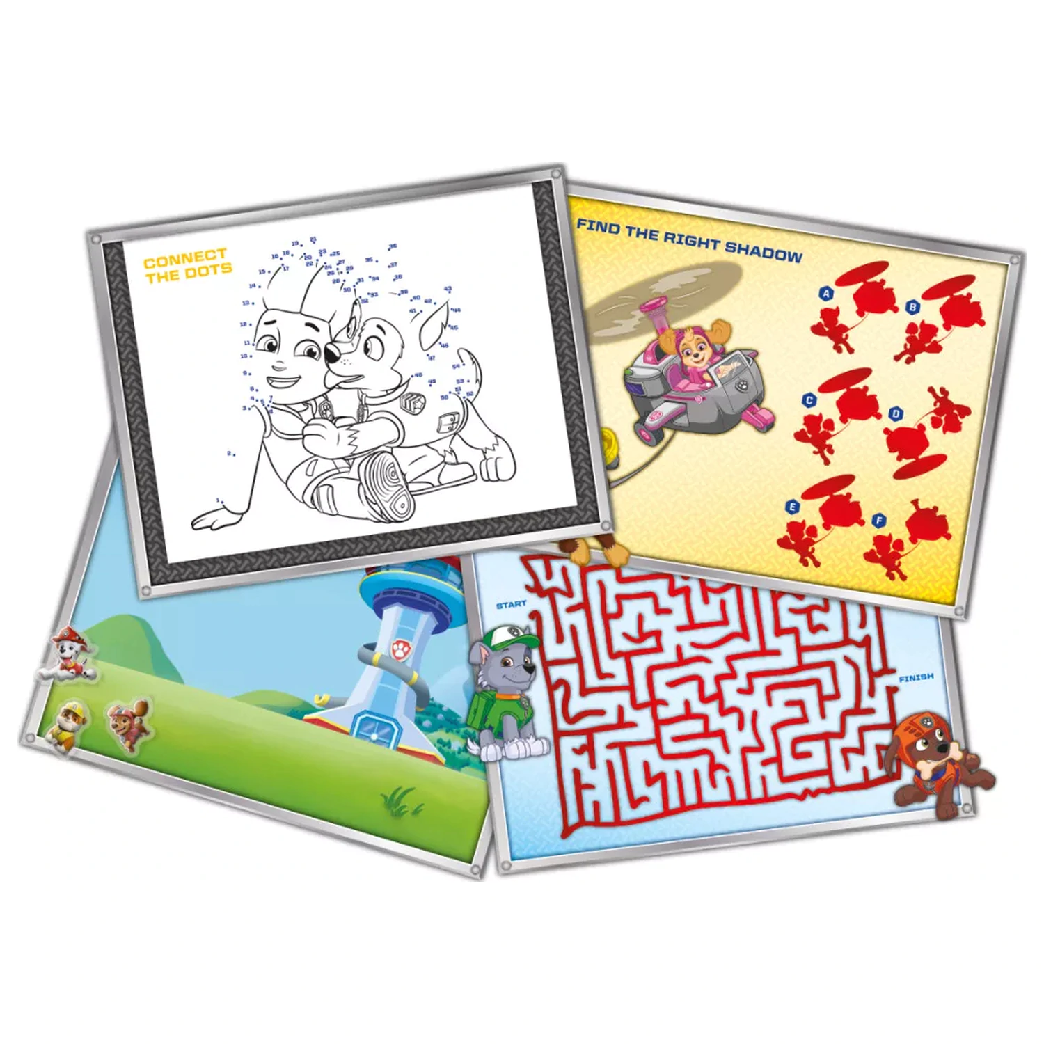 Paw Patrol Rescue Repeat Super Zestaw naklejek z zabawką zdjęcie produktu