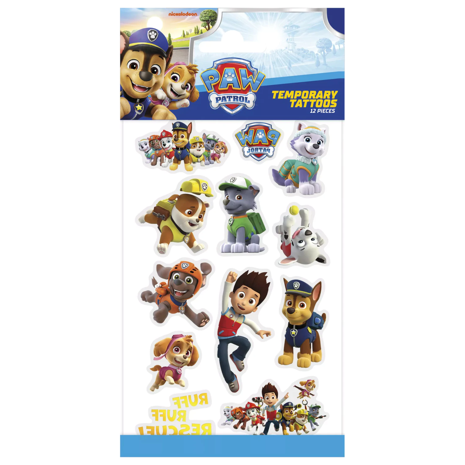 Paw Patrol Rescue Tattoo 12 szt. zdjęcie produktu