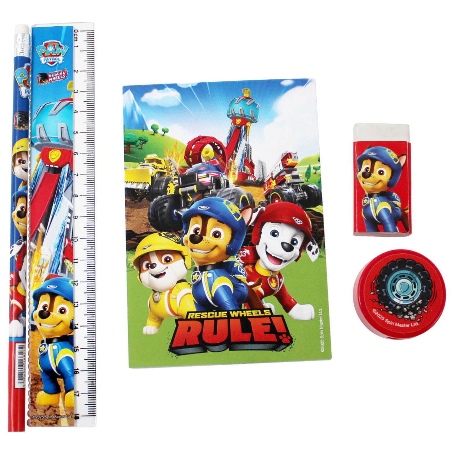 PAW Patrol Rescue Wheels 5-częściowy zestaw artykułów papierniczych zdjęcie produktu