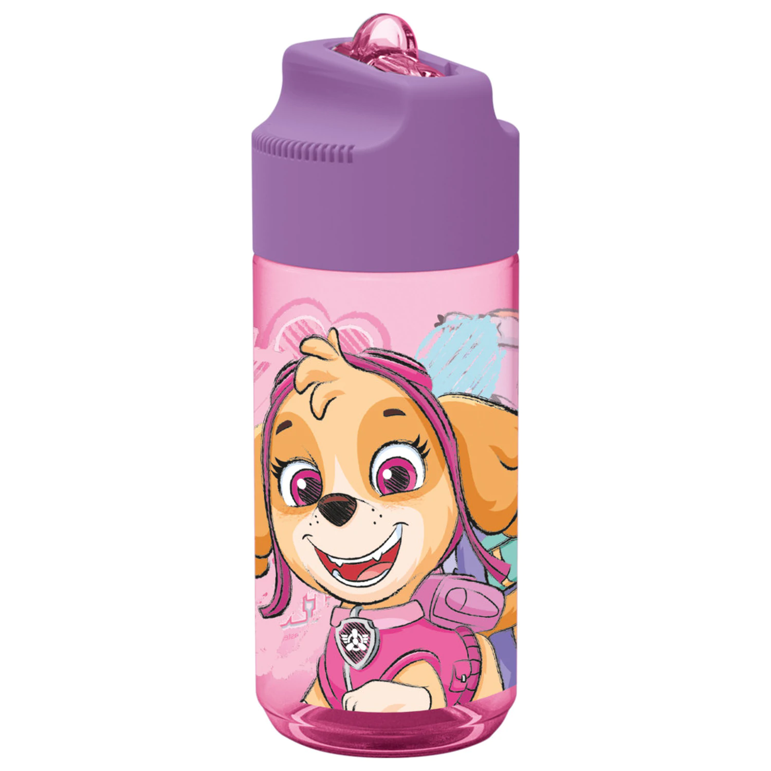 PAW Patrol Sketch Hydro Plastikowa butelka na wodę ze słomką 430 ml zdjęcie produktu